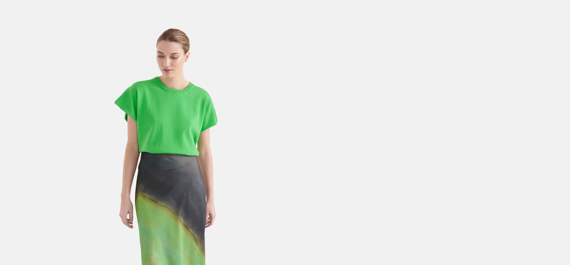 Gebreid T-shirt Groen By Mieke SHOEBY WOMEN