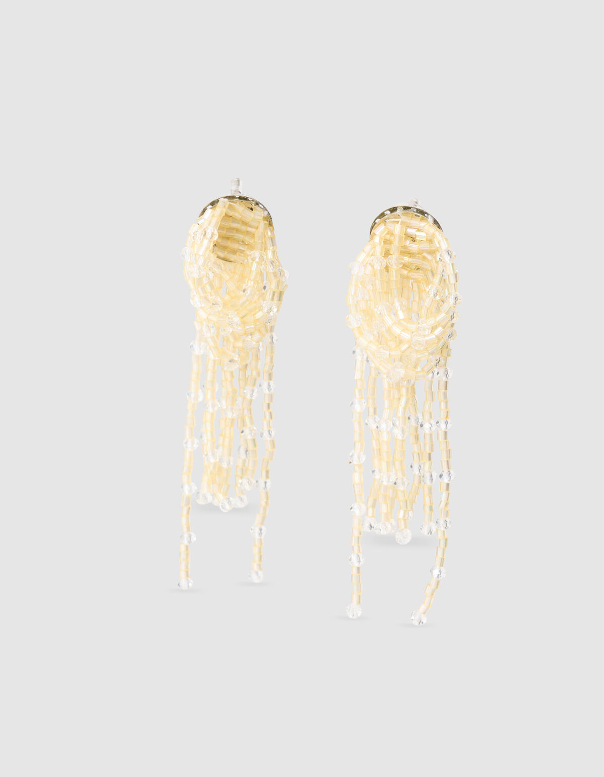 Multi Beaded Oorbellen Lichtgeel SHOEBY ACCESSOIRES