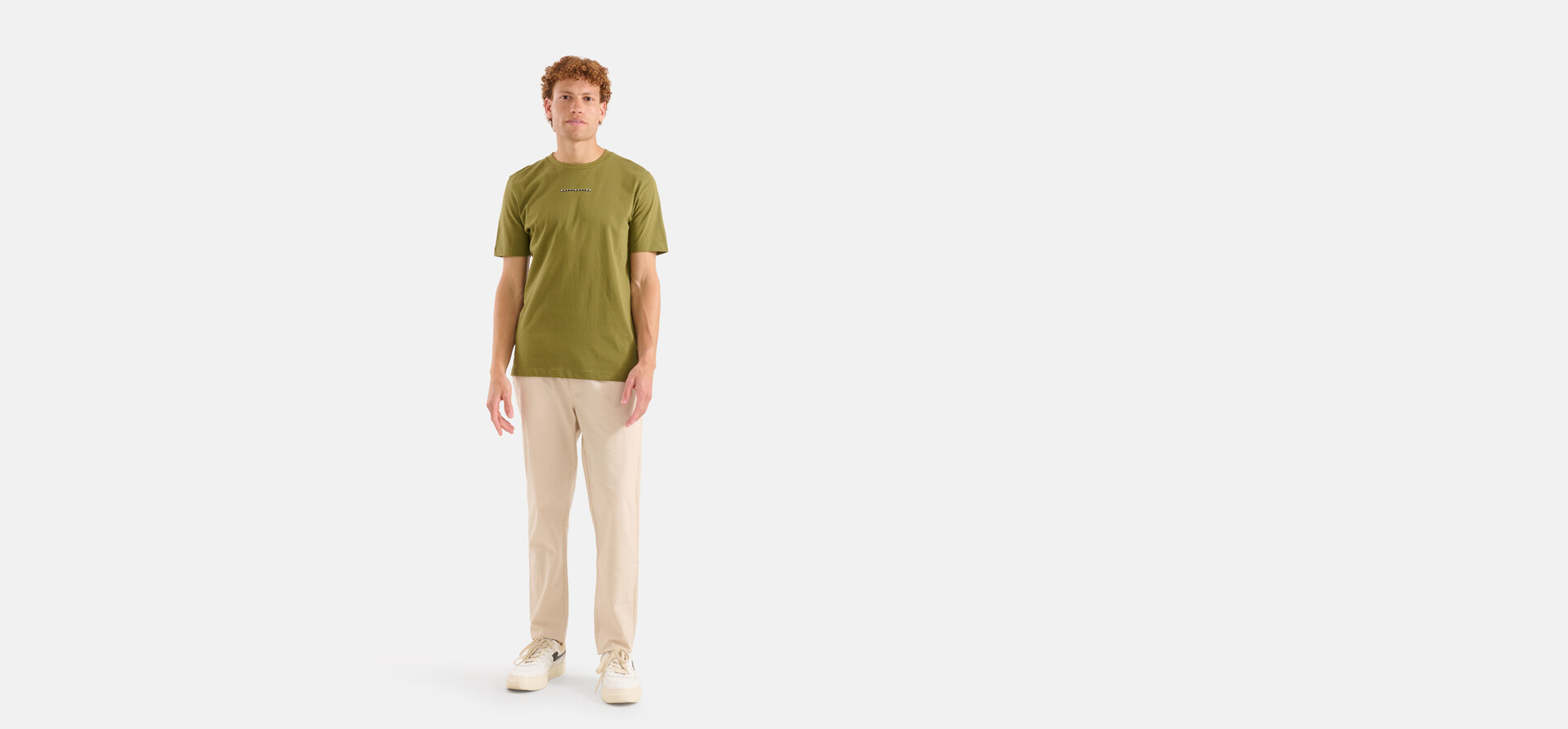 Seersucker Broek Beige SHOEBY MEN