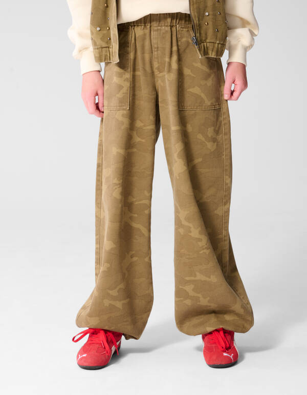 Camo Broek Groen SHOEBY GIRLS