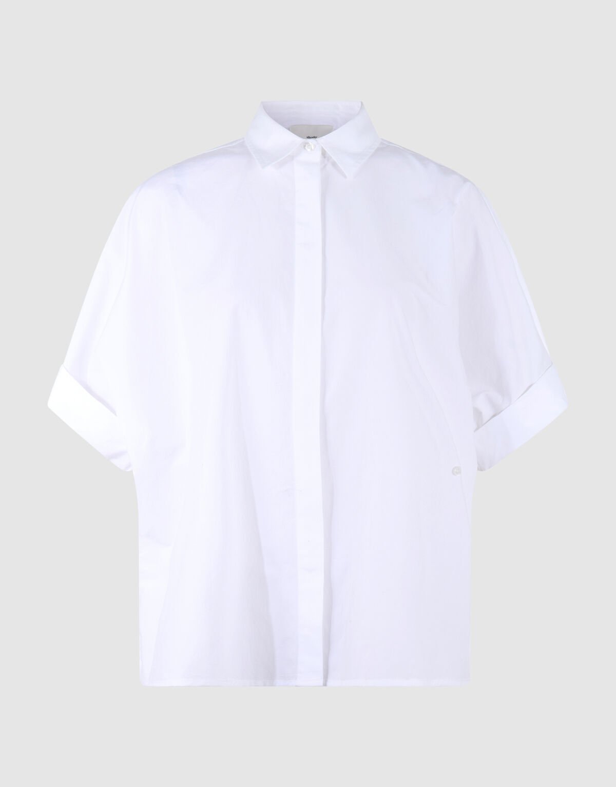 Oversized Short Sleeve Blouse Wit By Lonneke SHOEBY WOMEN