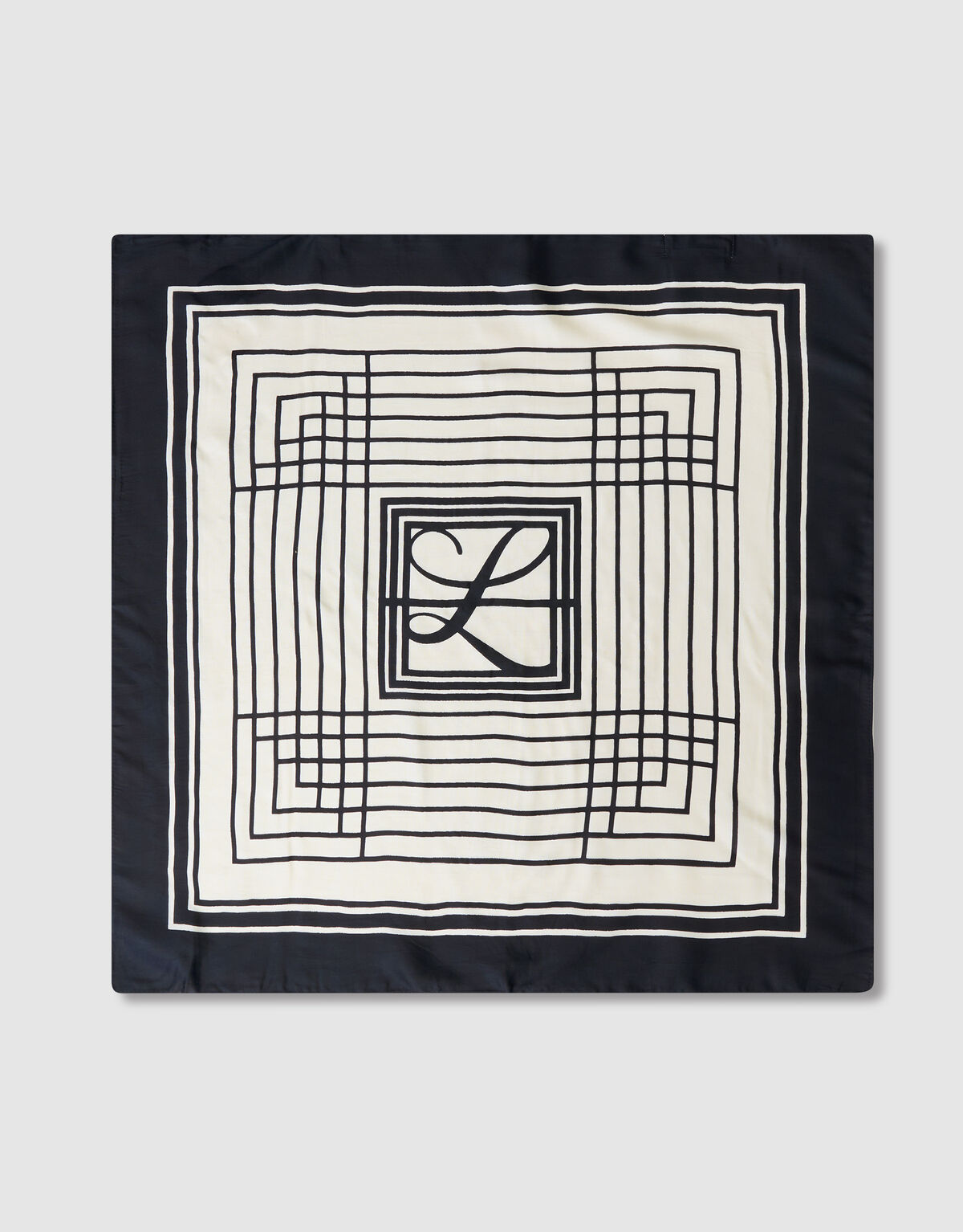 Printed Sjaal Zwart/Wit By Lonneke SHOEBY ACCESSOIRES