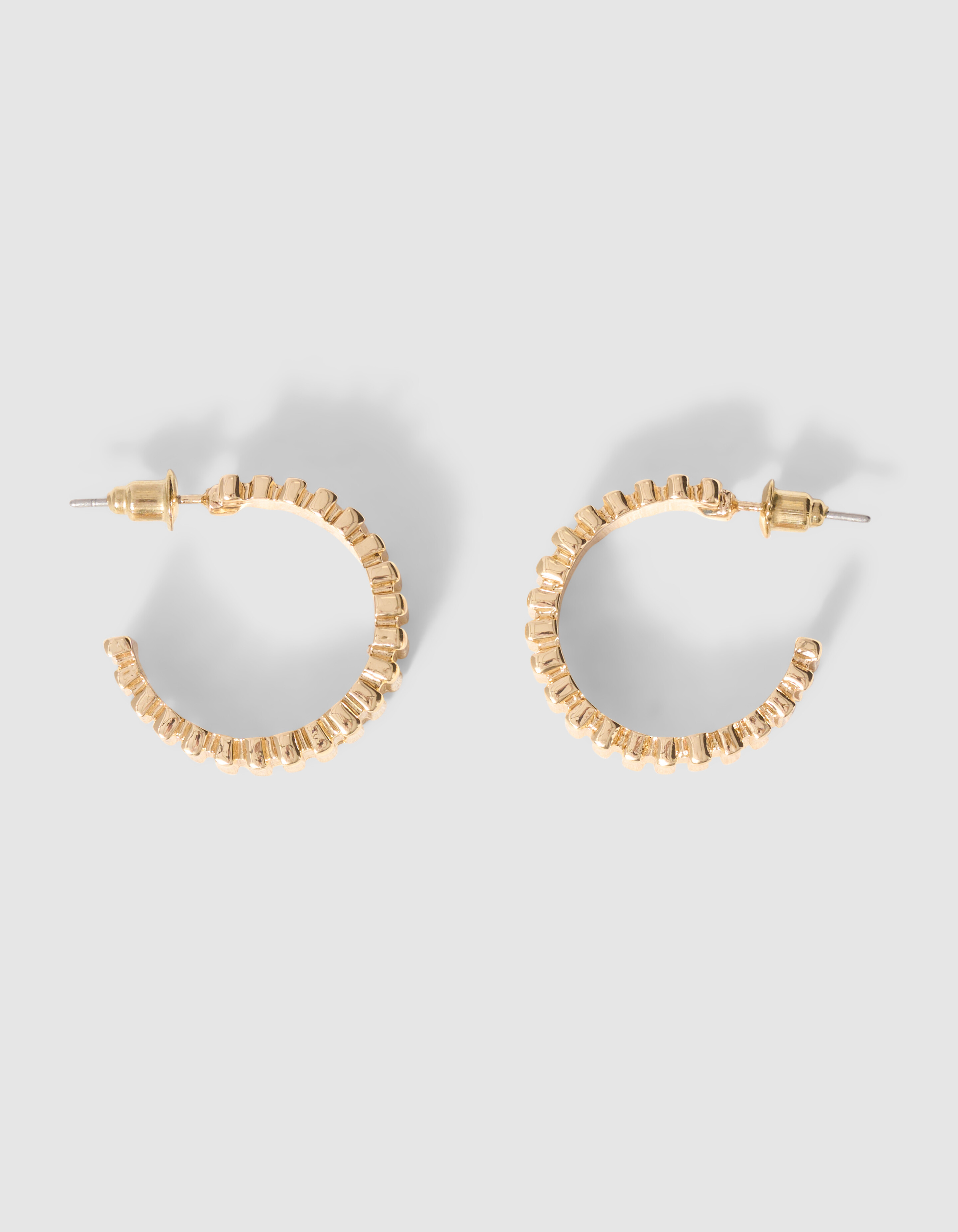 Striped Hoop Oorbellen Goud SHOEBY ACCESSOIRES