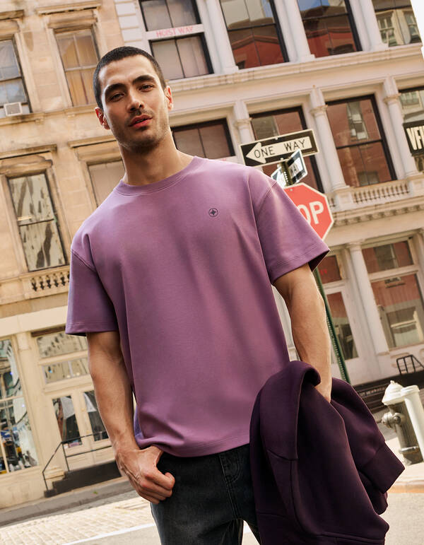 Spark Artwork T-shirt Paars SHOEBY MEN