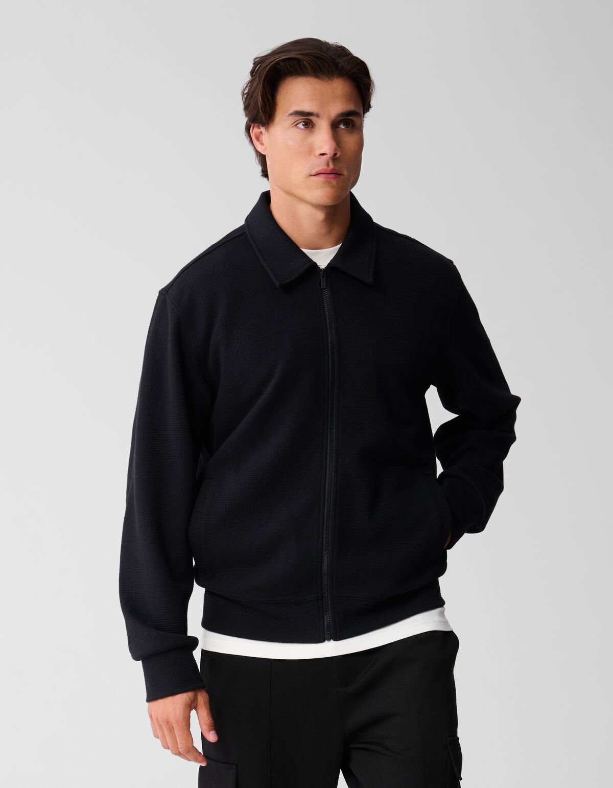 Sweat Bomber Jack Zwart SHOEBY MEN