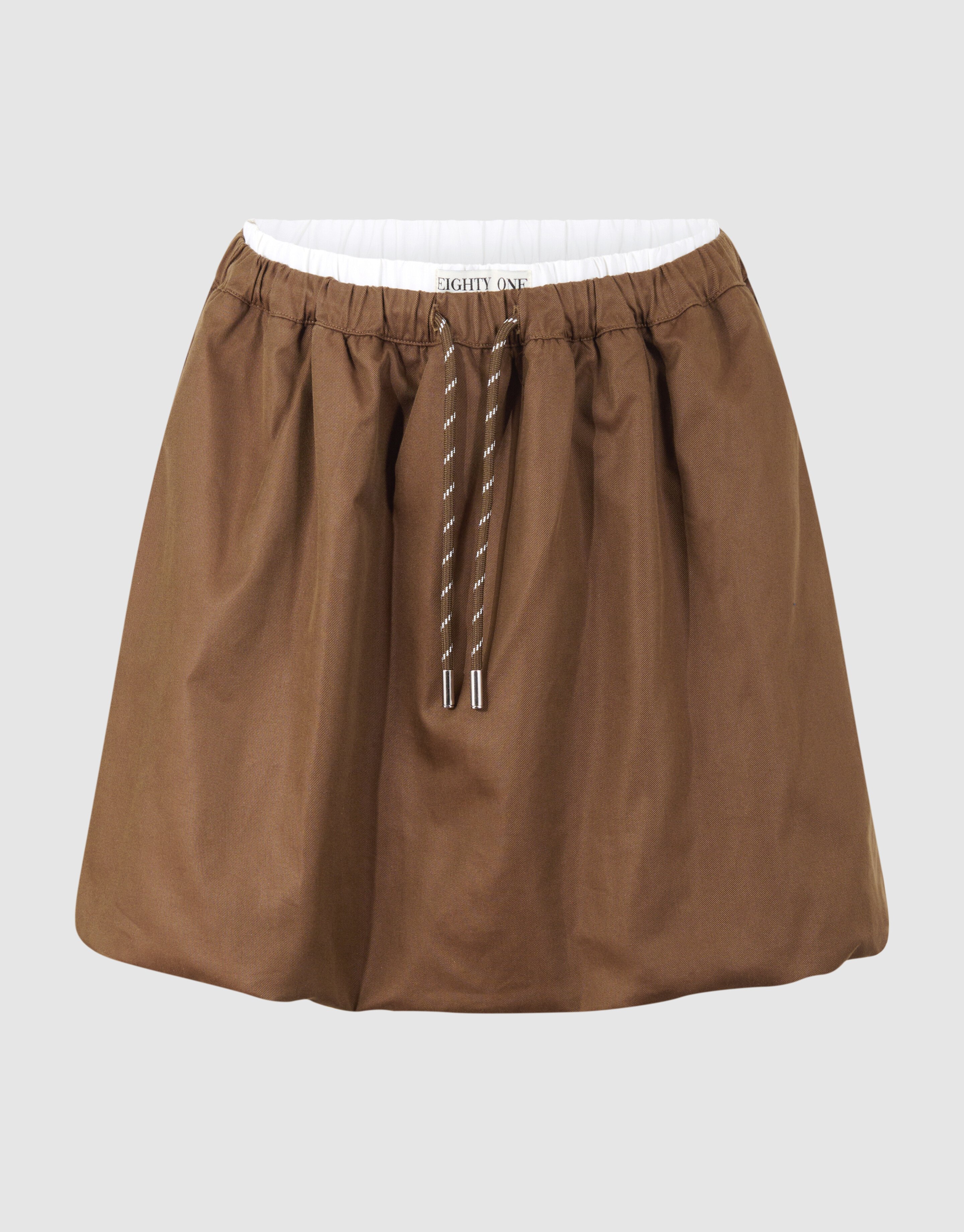 Cargo Balloon Mini Rok Bruin SHOEBY WOMEN