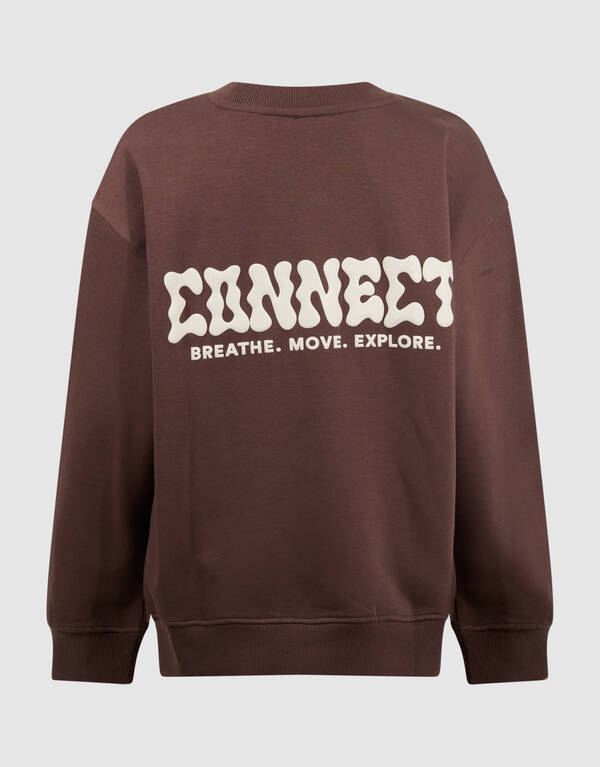 Connection Artwork Sweater Donkerbruin SHOEBY BOYS