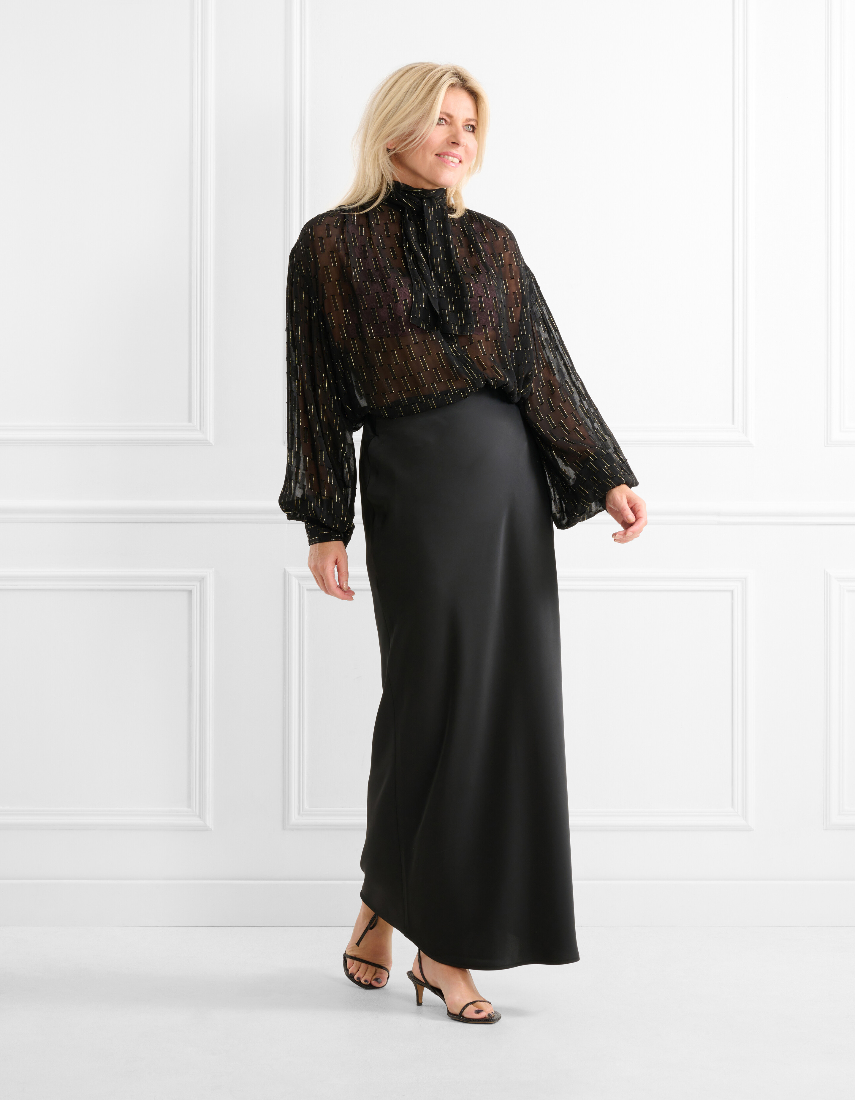 Satijnen Rok Zwart SHOEBY WOMEN