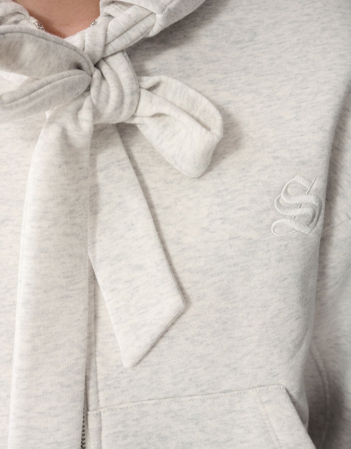 Oversized Hoodie Vest Lichtgrijs SHOEBY WOMEN