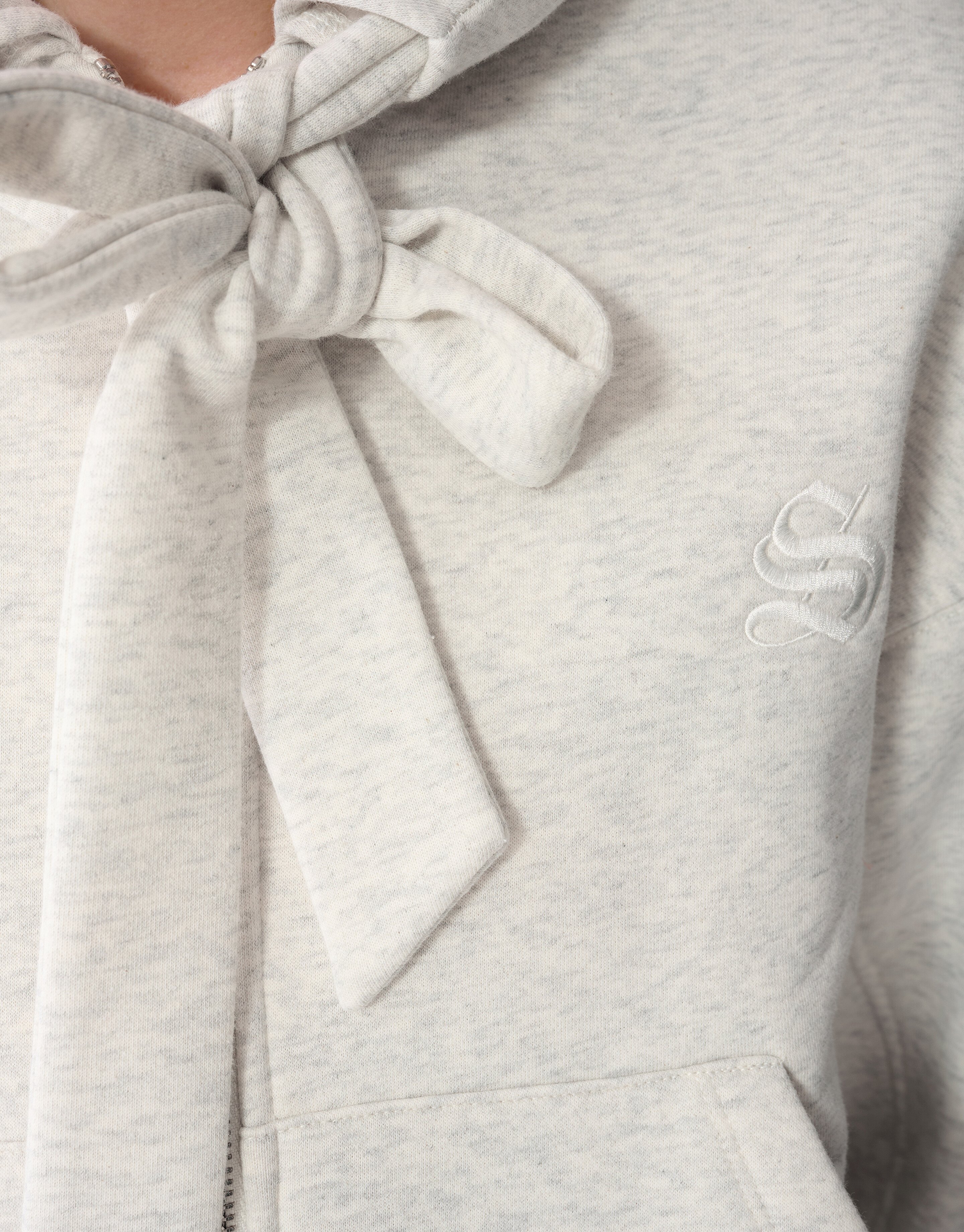 Oversized Hoodie Vest Lichtgrijs SHOEBY WOMEN