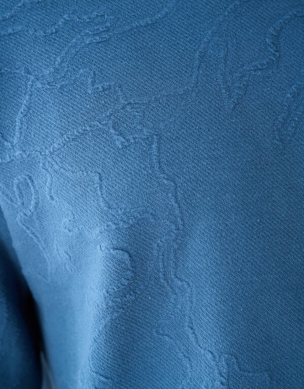 Structuur Sweater Blauw SHOEBY MEN