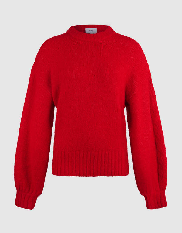 Harige Oversized Trui Rood SHOEBY WOMEN