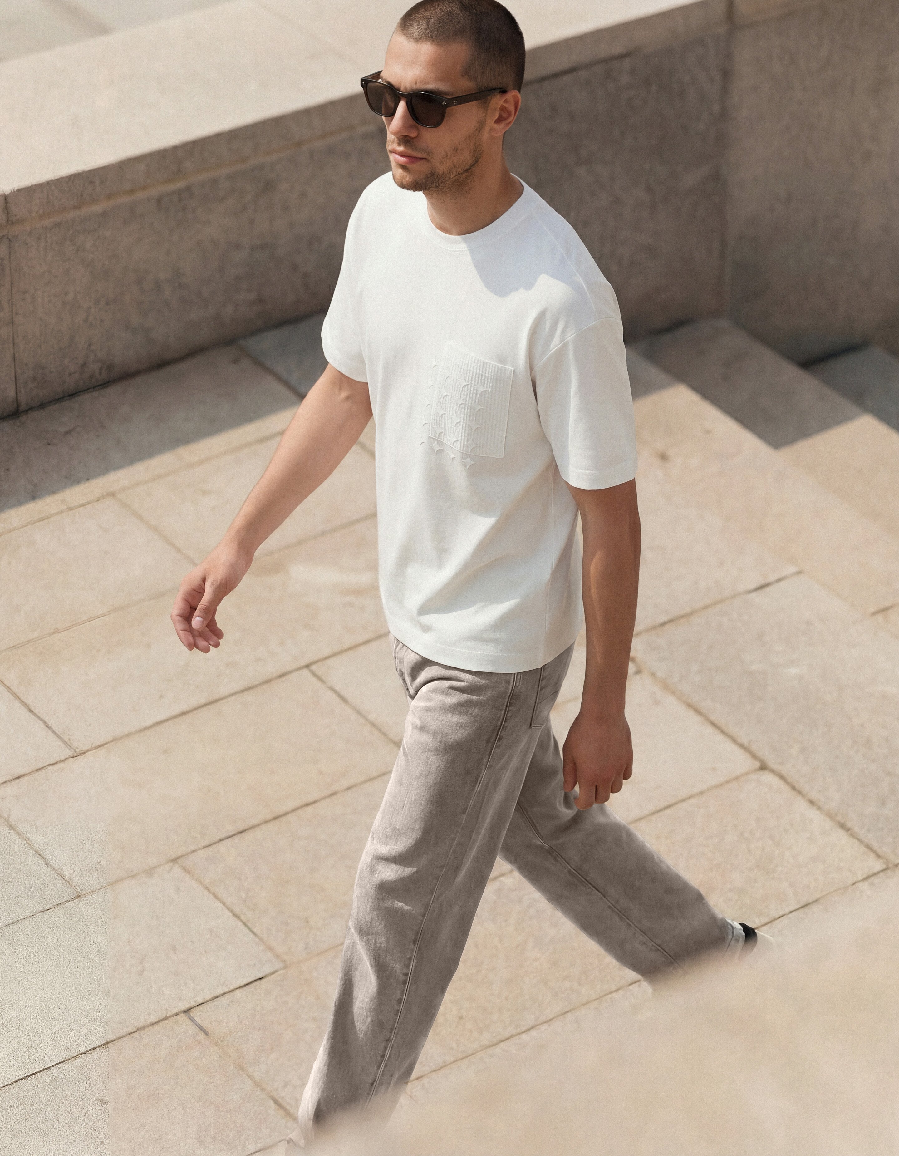 Spark Pocket T-shirt Wit SHOEBY MEN