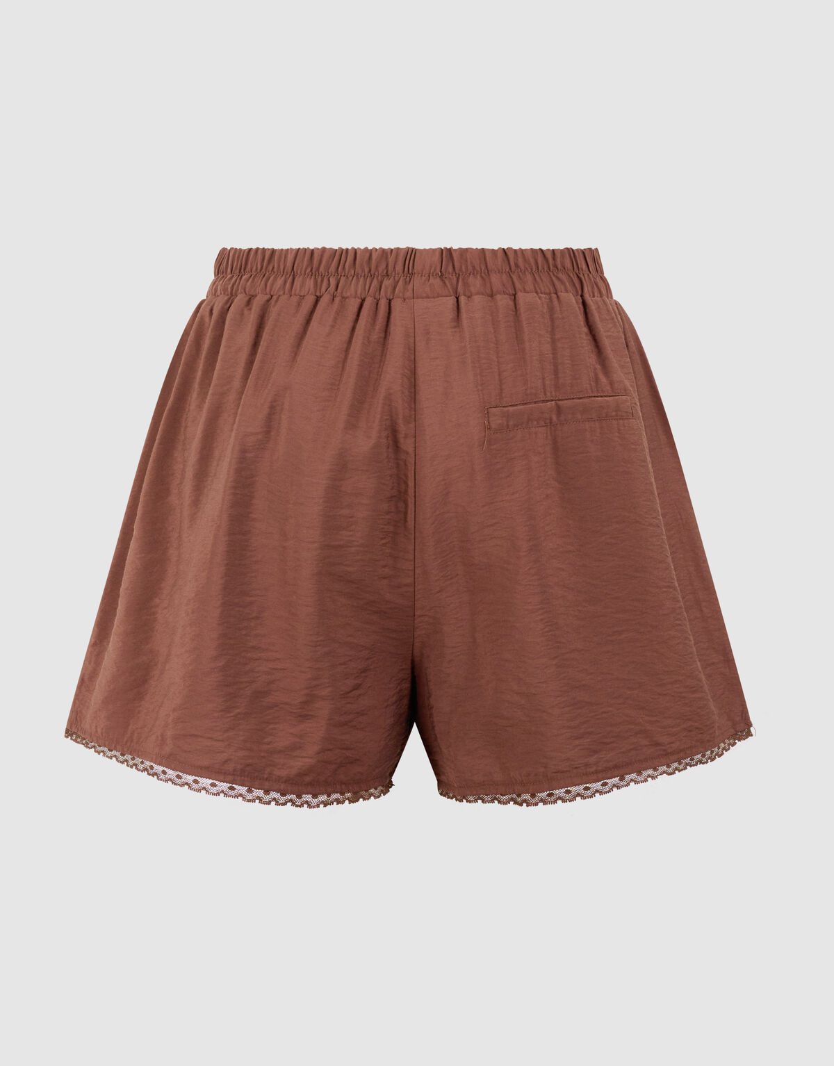 Kanten Label Short Bruin SHOEBY WOMEN