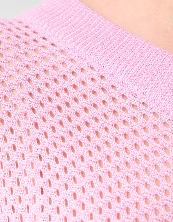 Glitter Ajour Trui Roze SHOEBY WOMEN