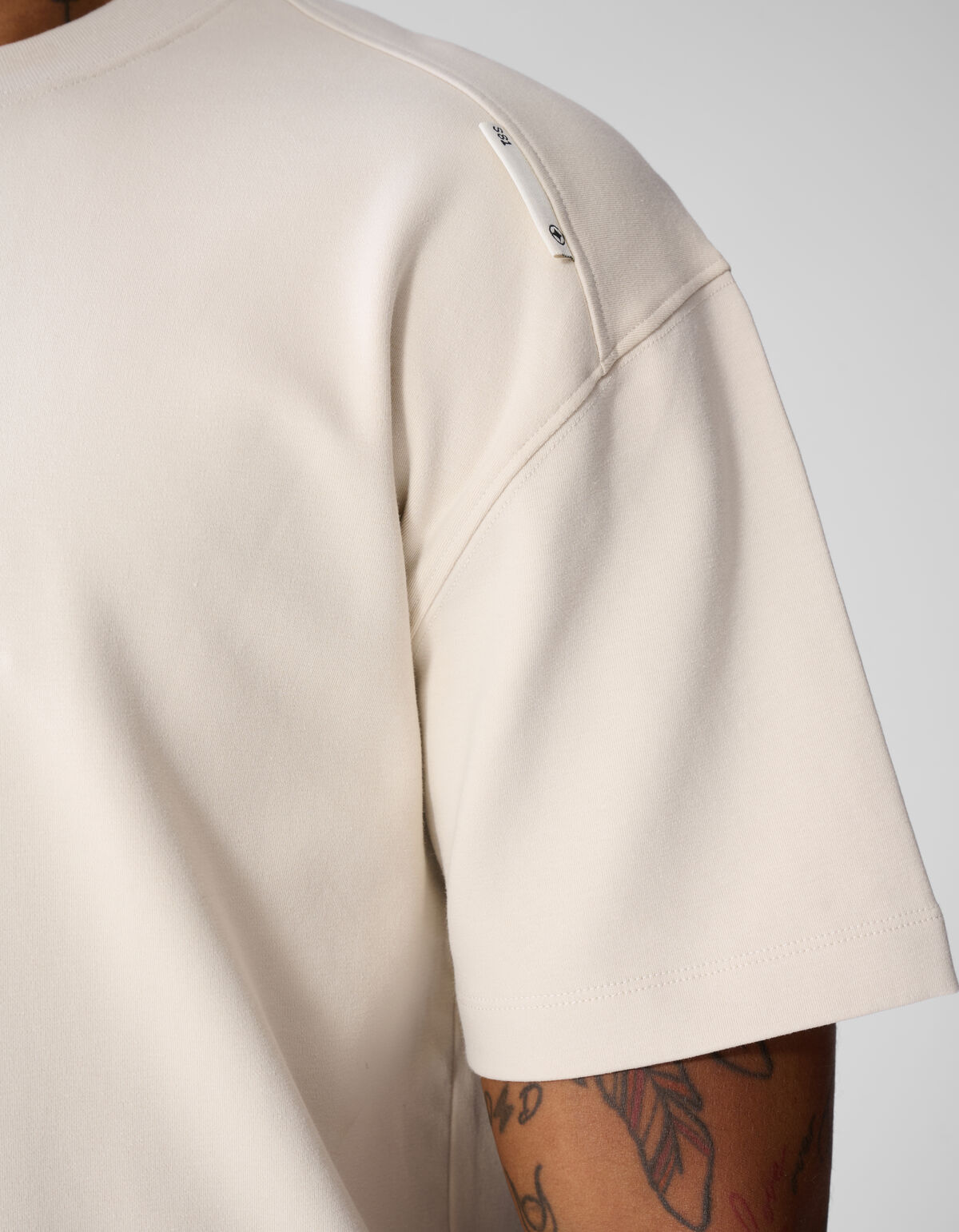 Basis Label T-shirt Zand SHOEBY MEN