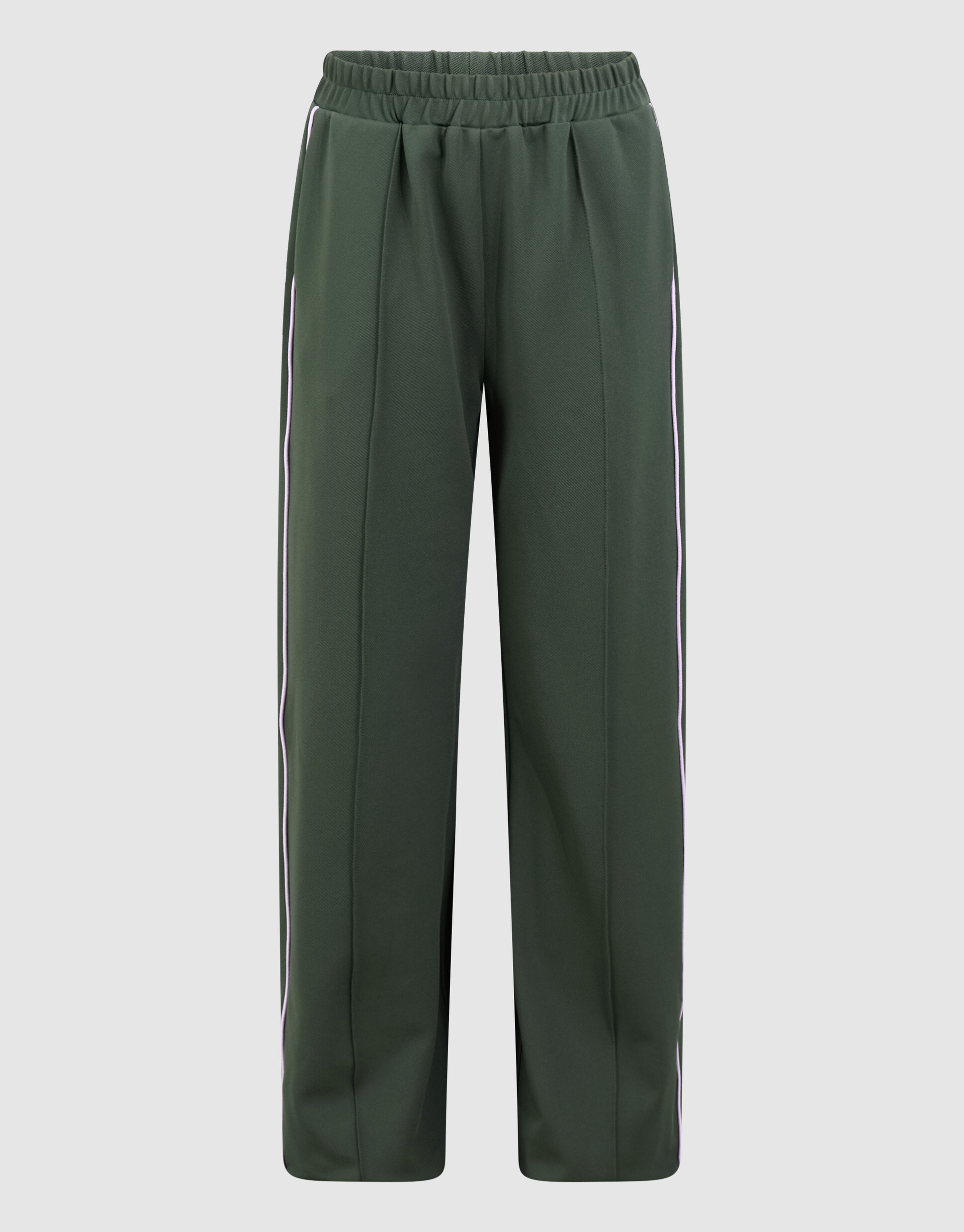 Piping Wide Leg Fit Broek Donkergroen SHOEBY GIRLS