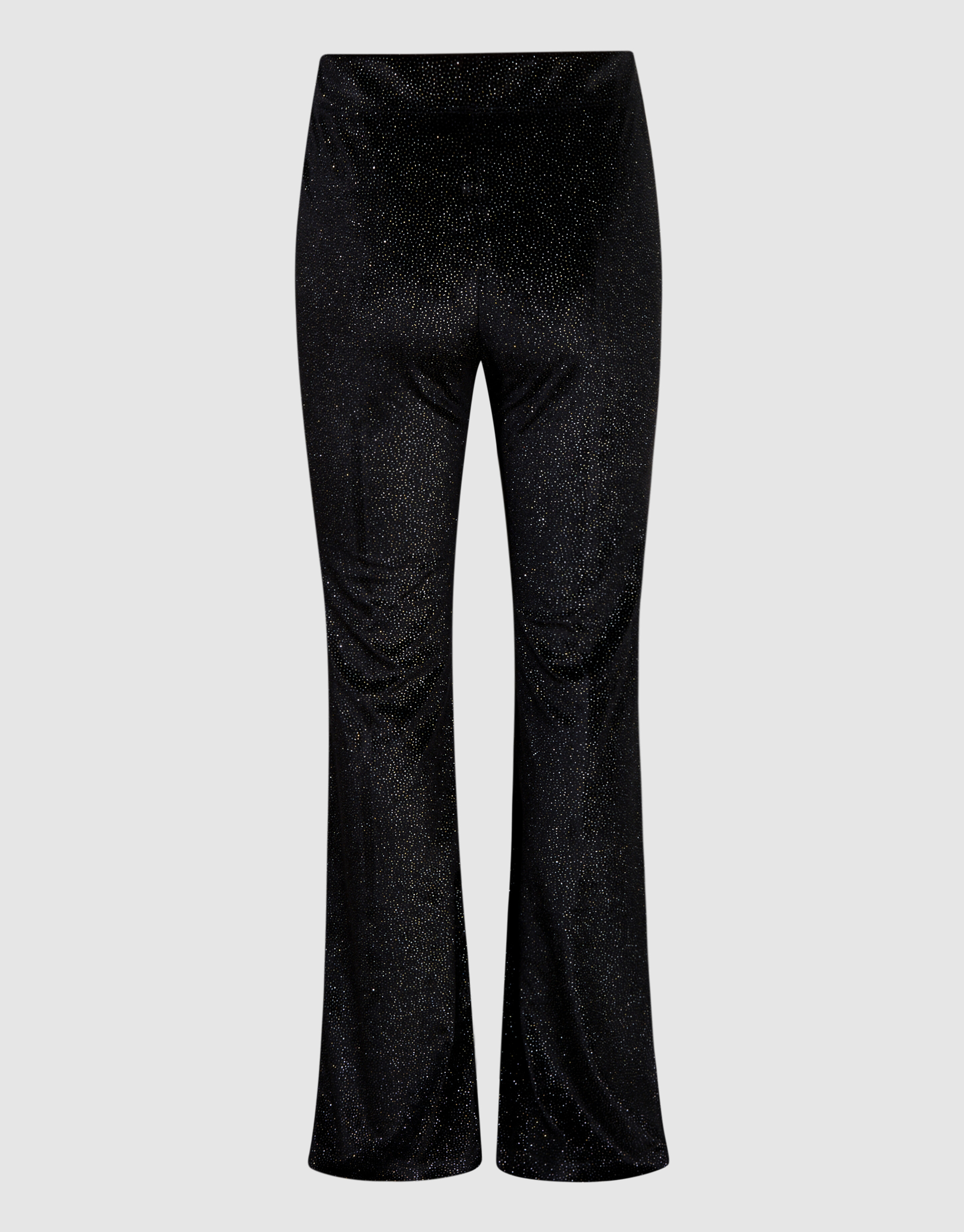 Glitter Split Flared Legging Zwart SHOEBY GIRLS