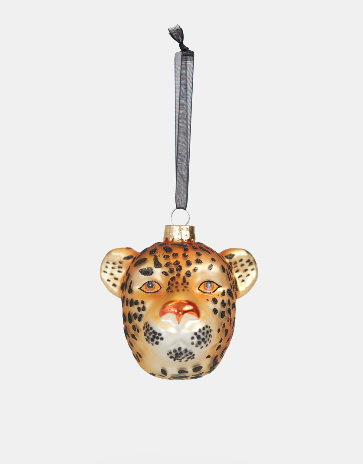 Leopard Head Kerstbal by Fred van Leer