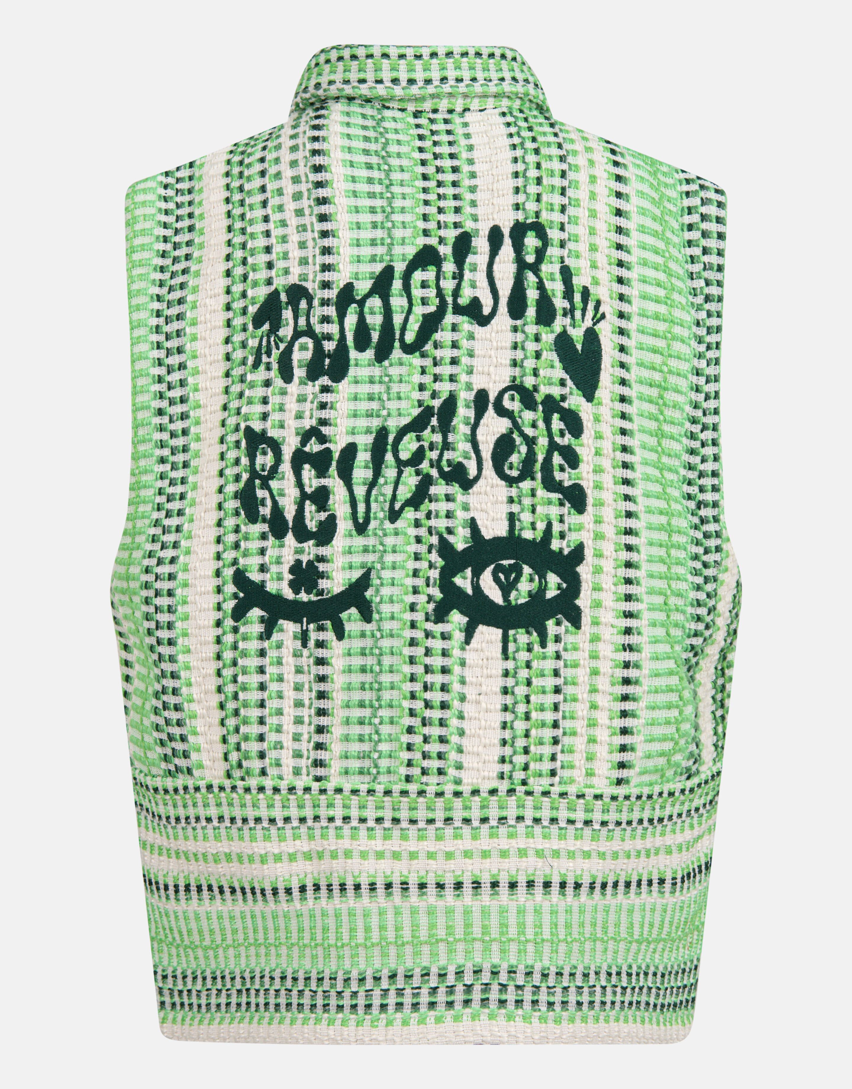 Bouclé Gilet Groen SHOEBY GIRLS