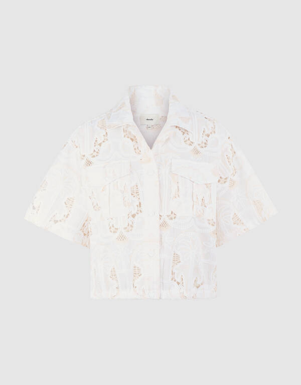 Embroidery Blouse Gebroken Wit SHOEBY WOMEN