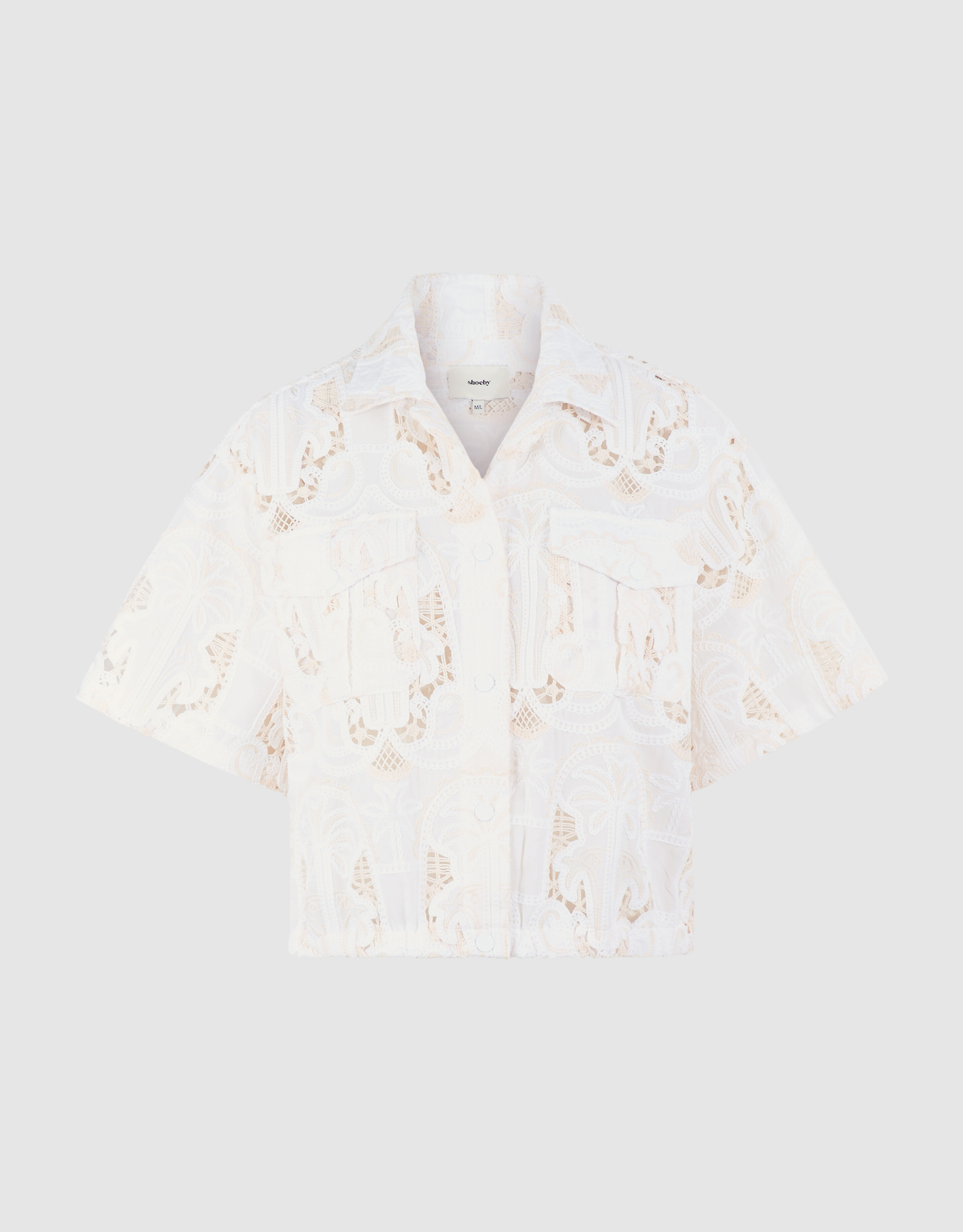 Embroidery Blouse Gebroken Wit SHOEBY WOMEN
