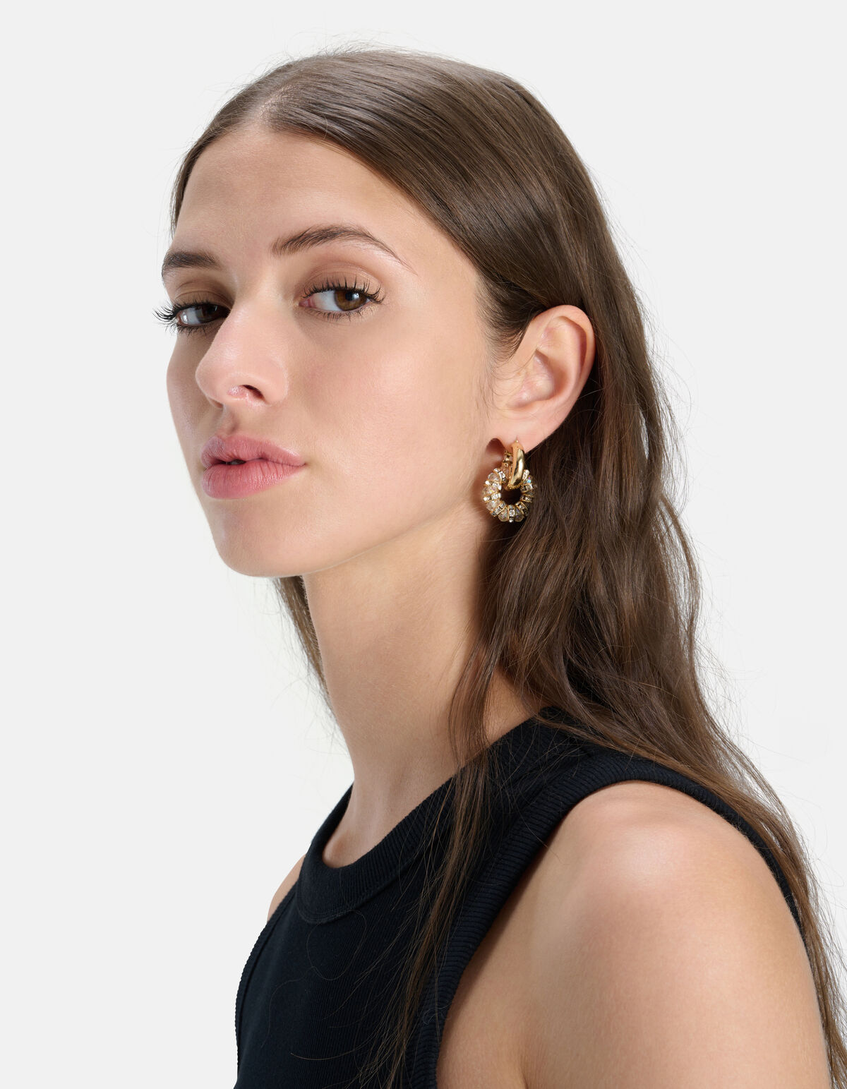 Strass Oorbellen Goud SHOEBY ACCESSOIRES