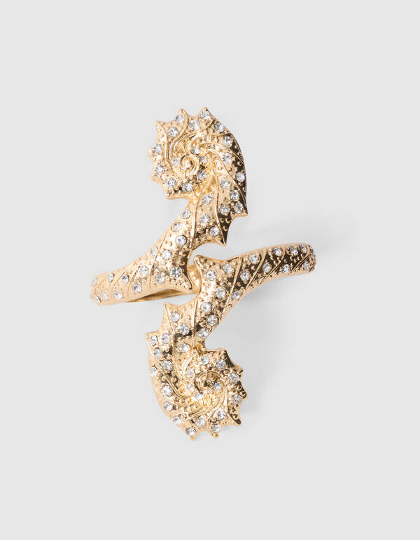 Strass Shell Armband Goud SHOEBY ACCESSOIRES