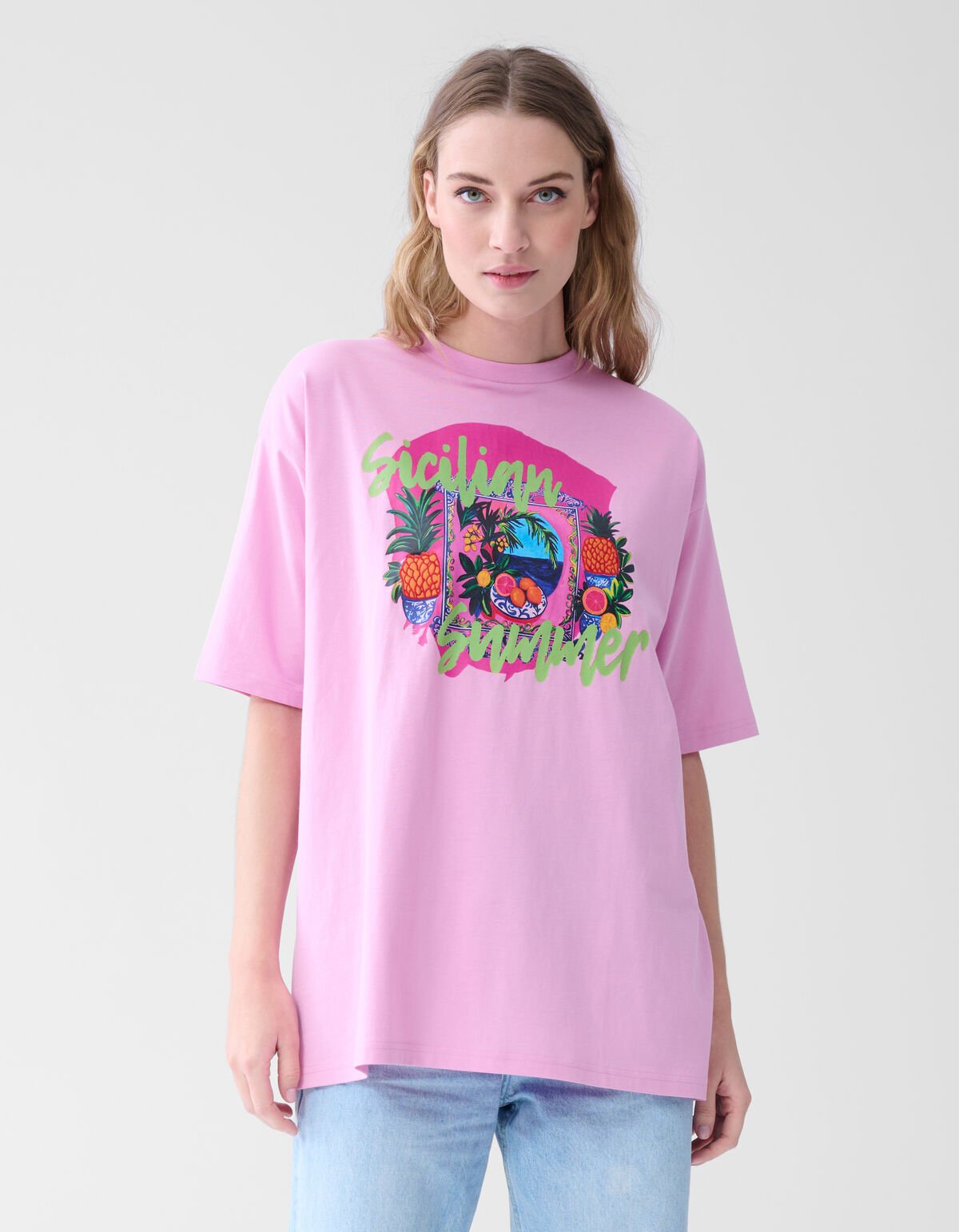Artwork T-shirt Roze SHOEBY WOMEN