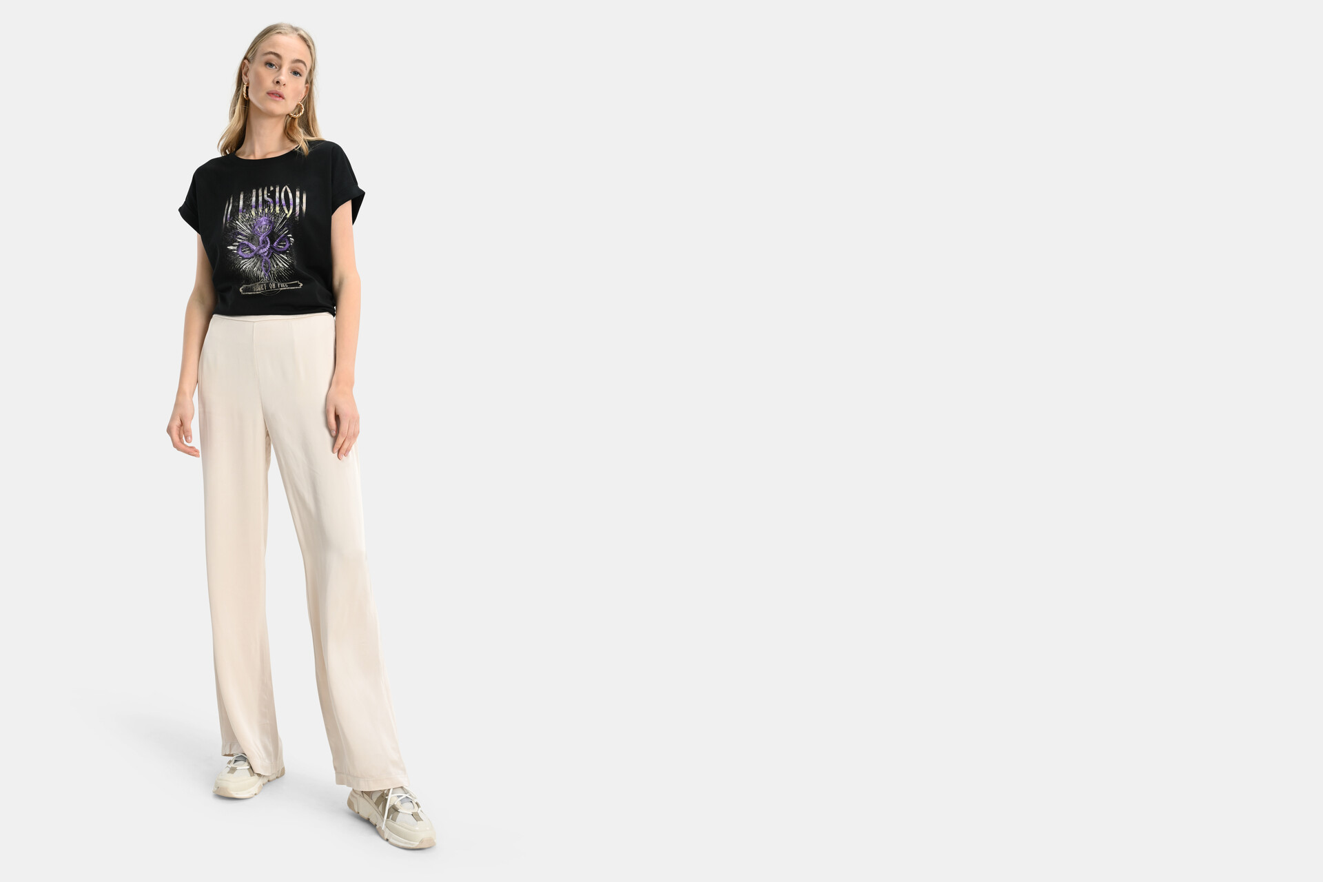 Satijnen Broek Beige EKSEPT