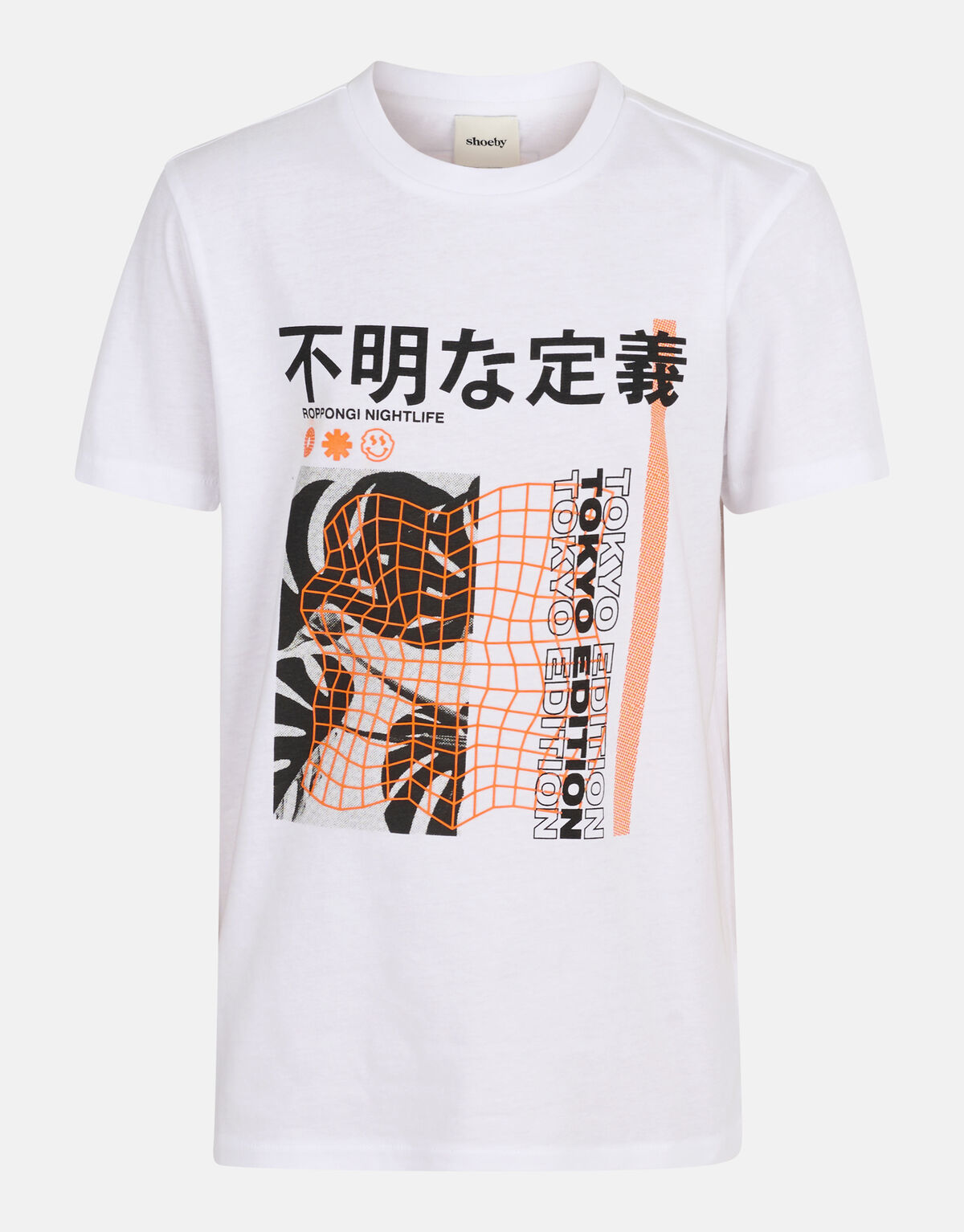 Grafisch Artwork T-shirt Wit SHOEBY BOYS