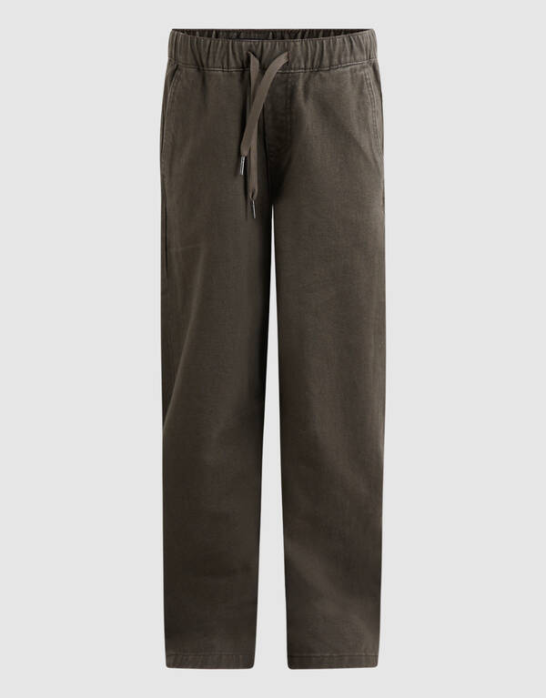 Twill Barrel Fit Broek Donkergroen SHOEBY BOYS