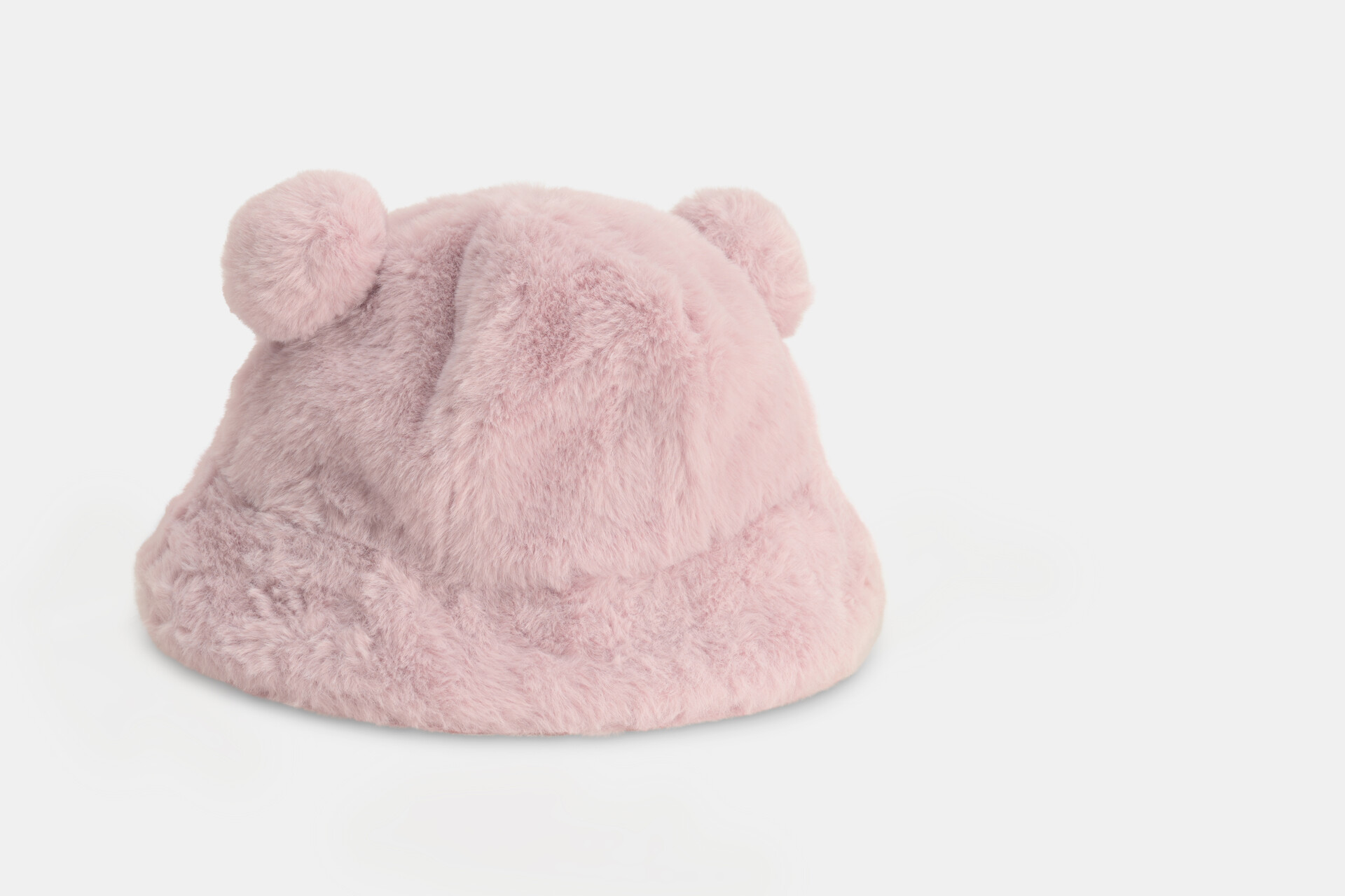 Bear Faux Fur Hoed Roze SHOEBY ACCESSOIRES