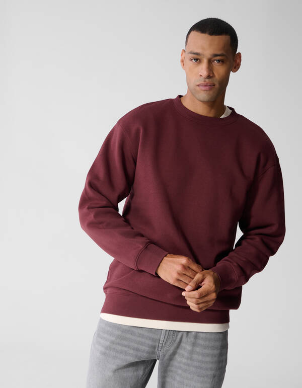 Crewneck Trui Donkerrood SHOEBY MEN