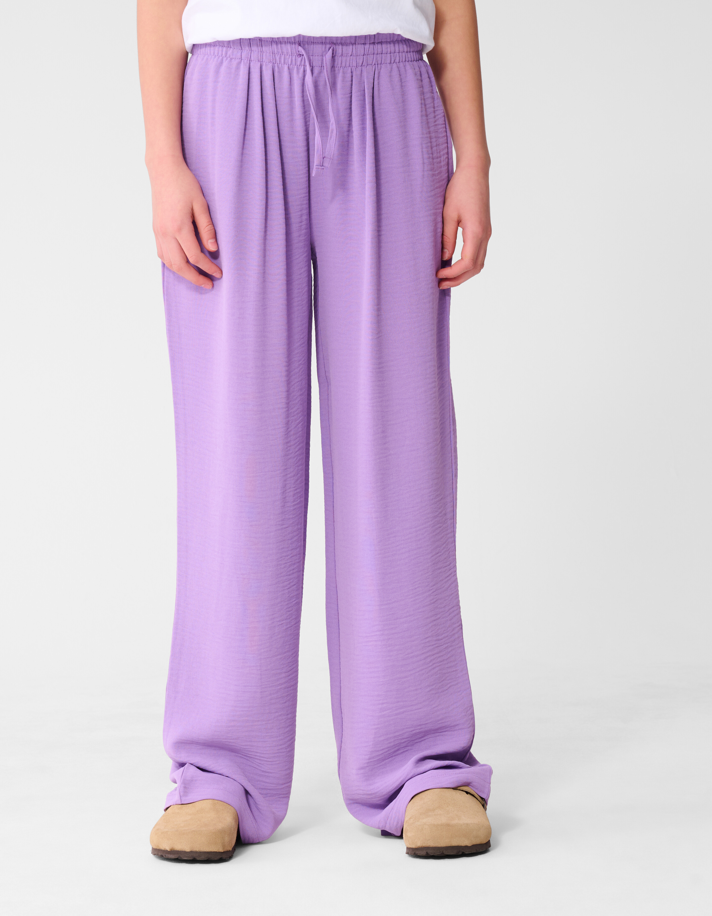 Twist Wide Leg Broek Paars SHOEBY GIRLS