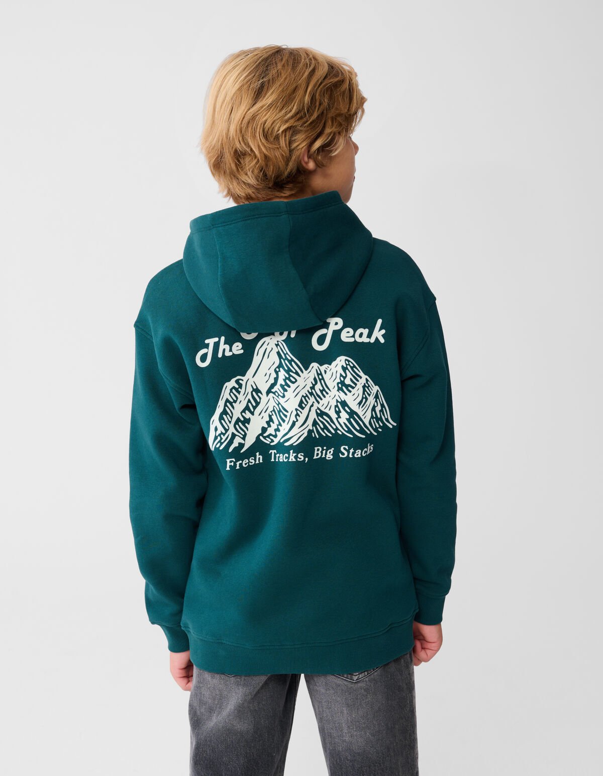 Hype Artwork Hoodie Donkergroen SHOEBY BOYS