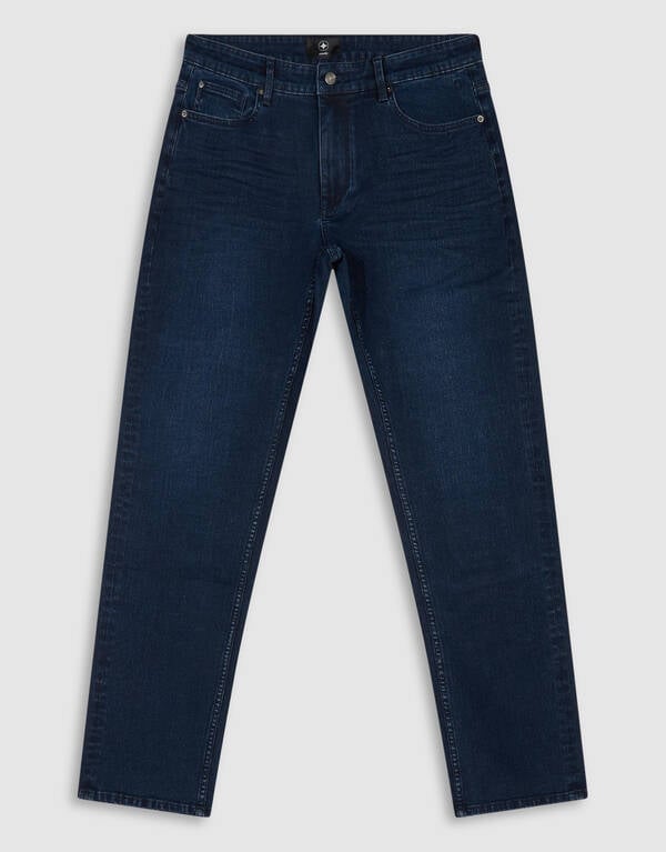 Comfort Straight Fit Jeans Donkerblauw L32 SHOEBY MEN