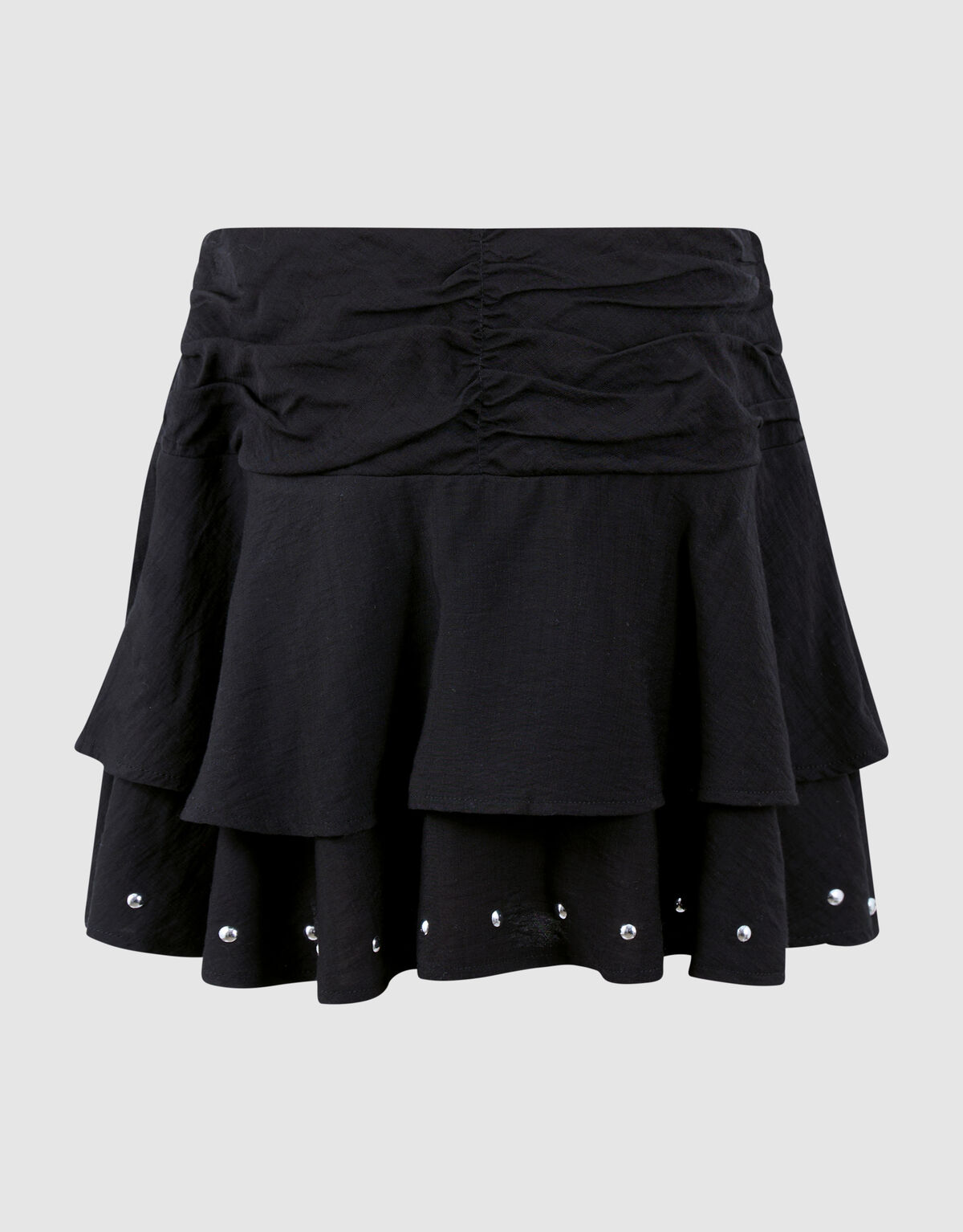 Ruffle Stud Rok Zwart SHOEBY GIRLS