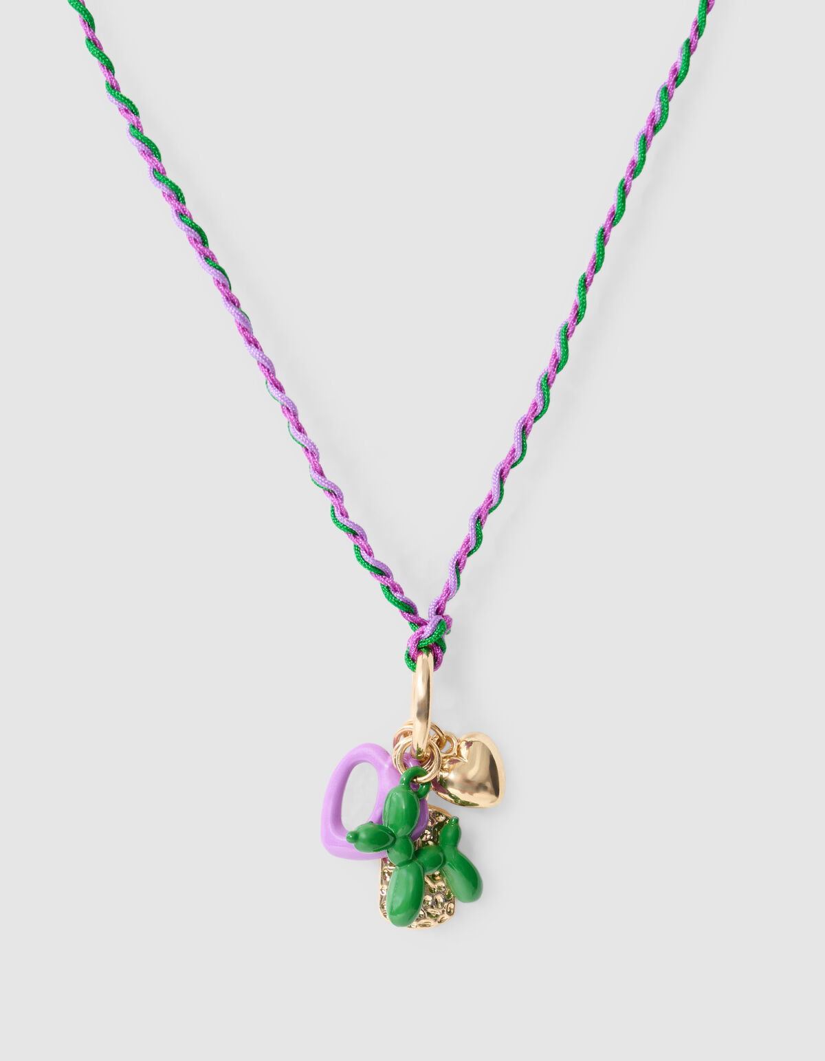 Turned Charm Ketting Paars SHOEBY ACCESSOIRES