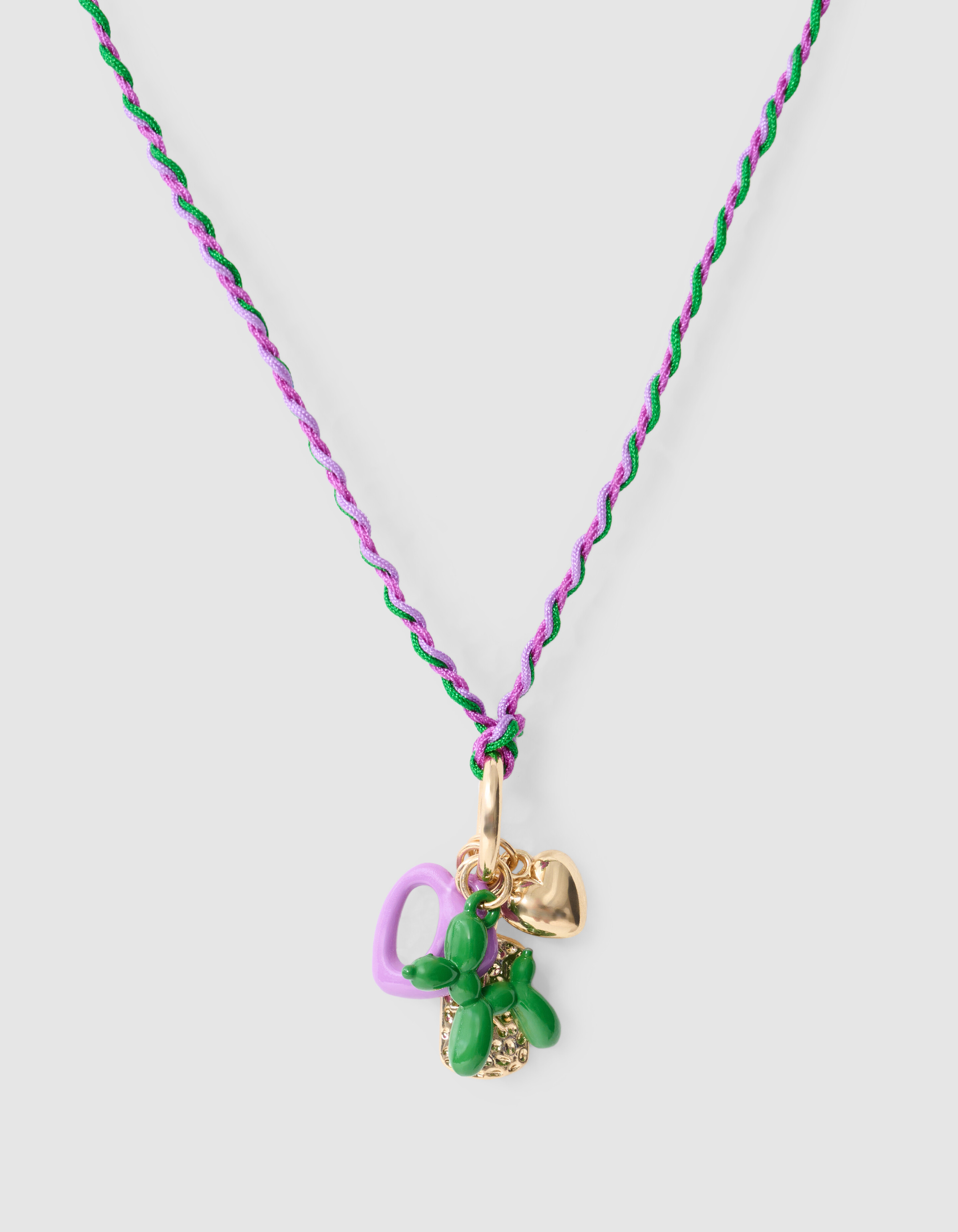 Turned Charm Ketting Paars SHOEBY ACCESSOIRES