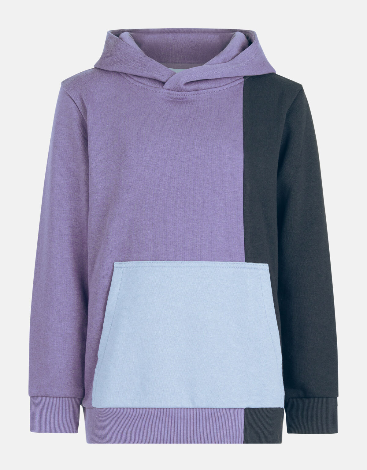 Colorblock Hoodie Donkerpaars SHOEBY BOYS