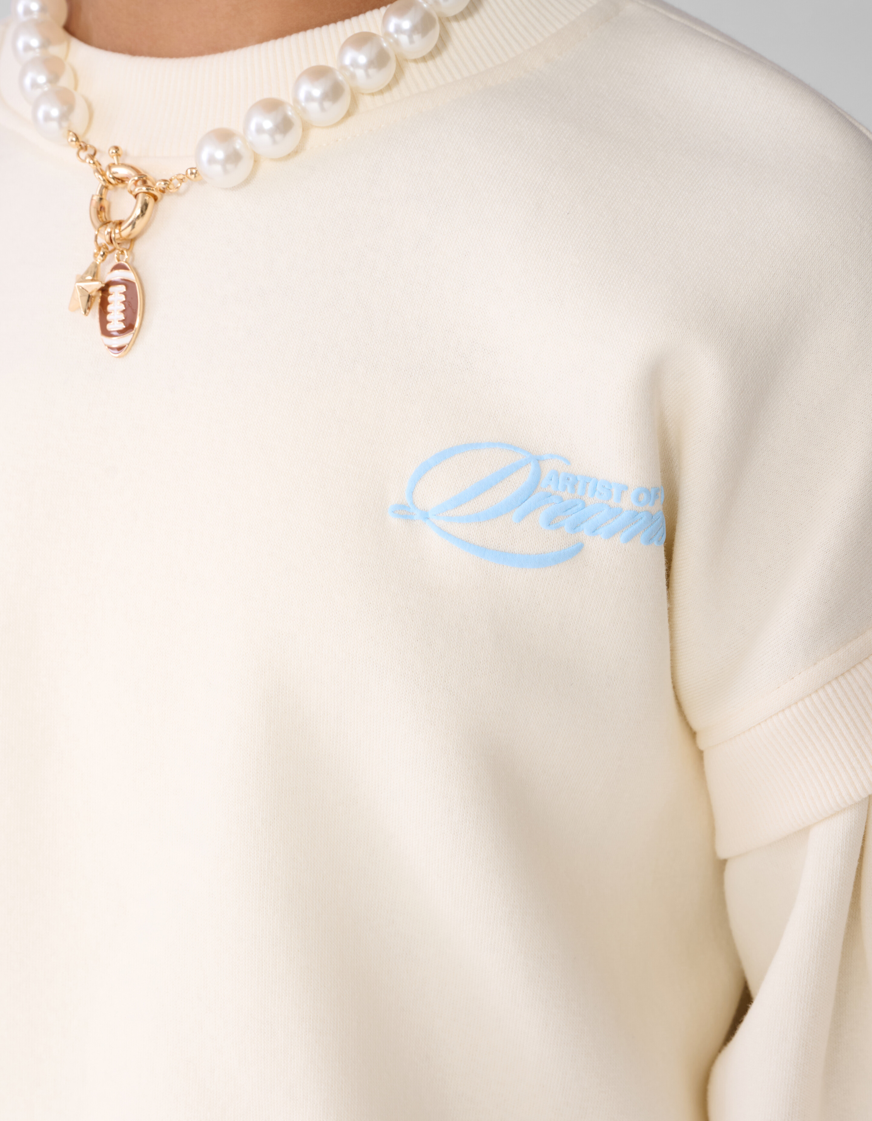 Pleated Sweater Gebroken Wit SHOEBY GIRLS