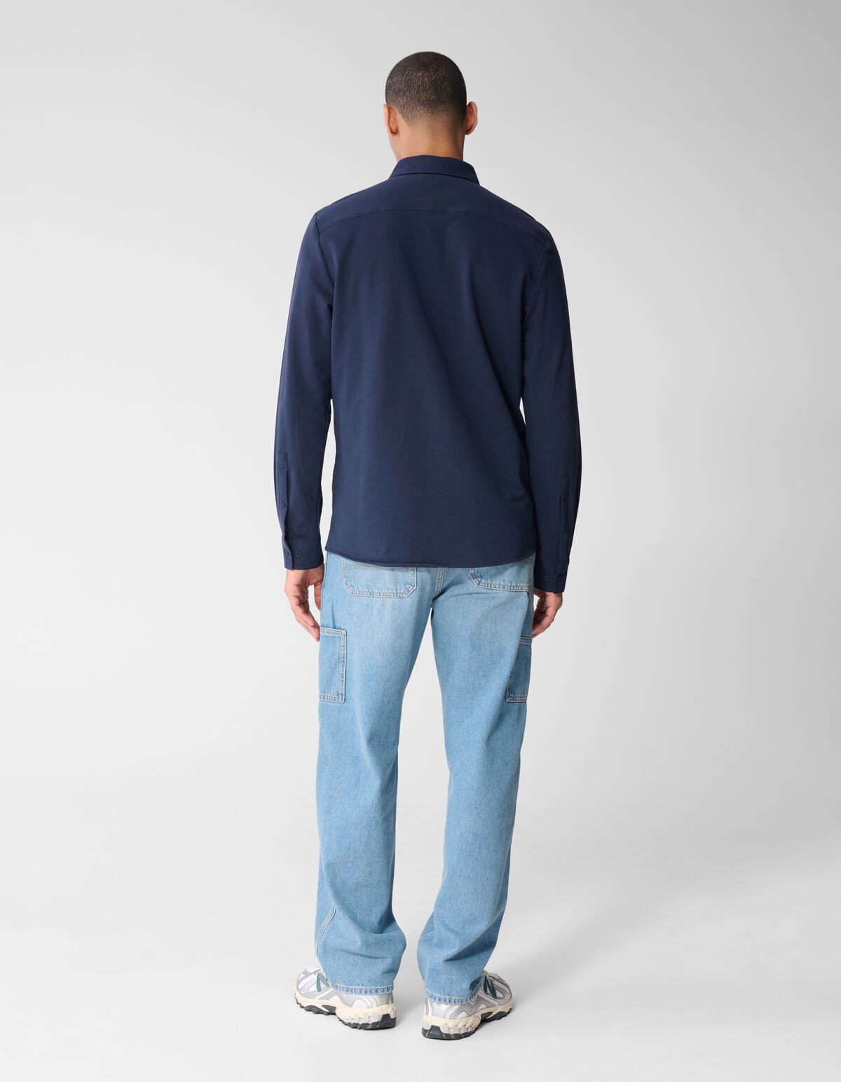 Jersey Longsleeve T-shirt Donkerblauw SHOEBY MEN