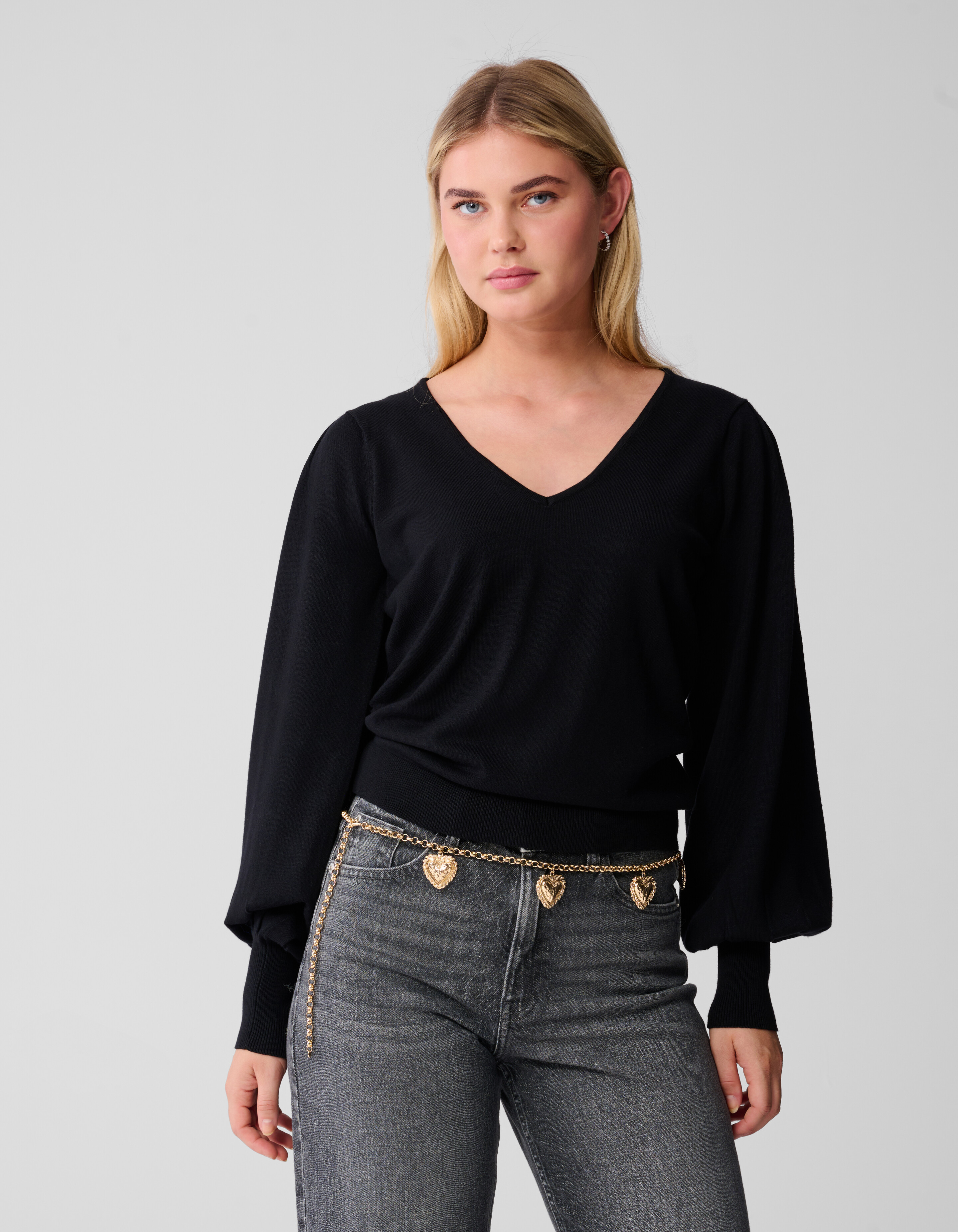 Vintage Heart Chain Riem Goud SHOEBY ACCESSOIRES