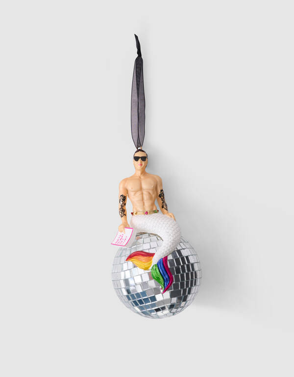 Merman Disco Kerstbal Zilver By Fred SHOEBY ACCESSOIRES