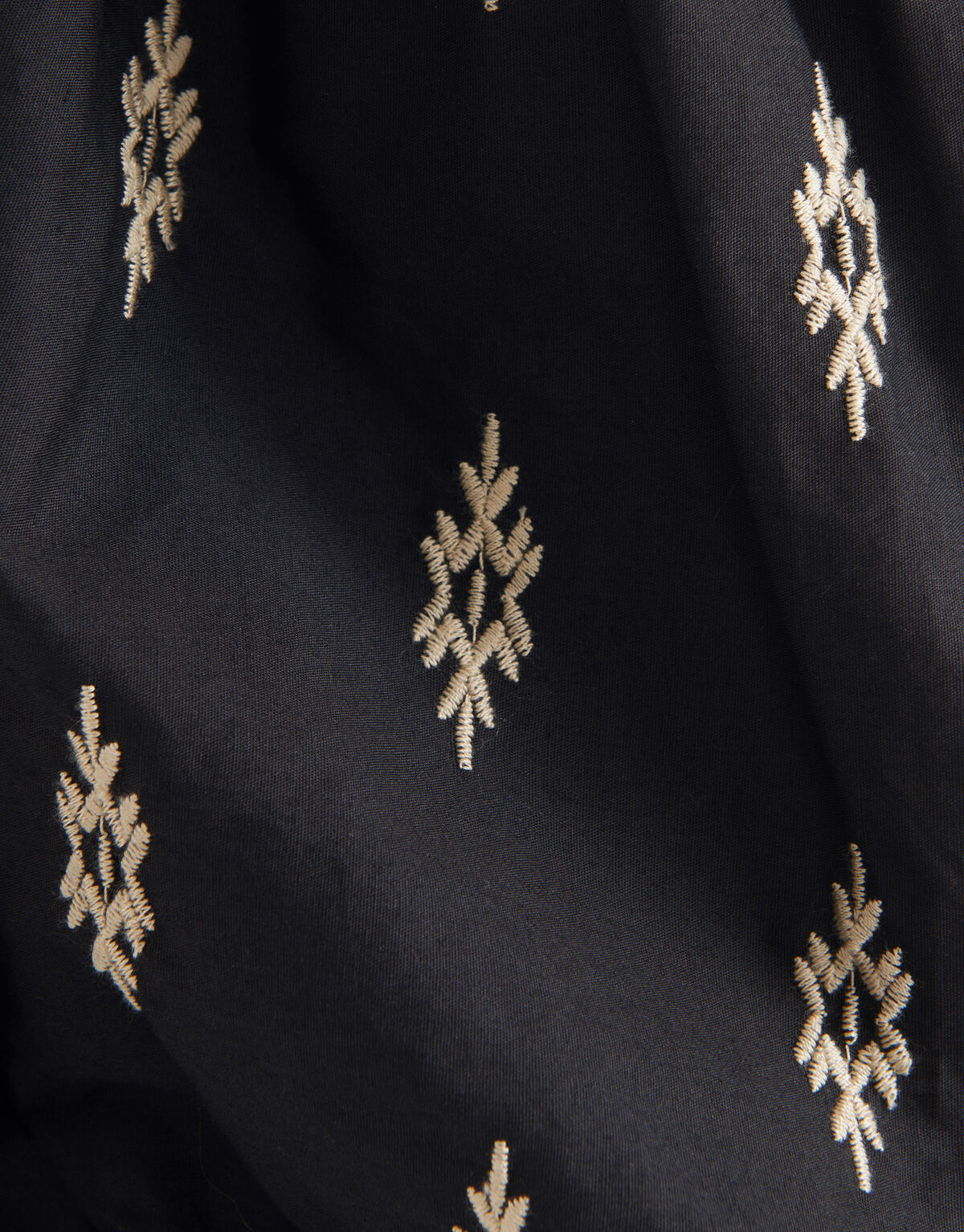 Poplin Embroidery Short Zwart SHOEBY WOMEN