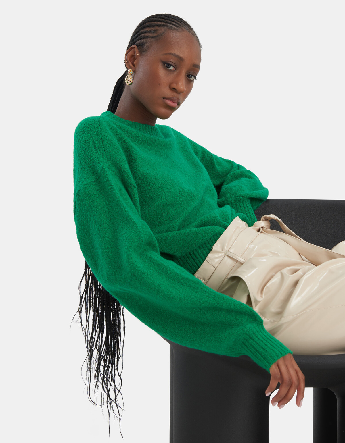 Plain Knit Pullover