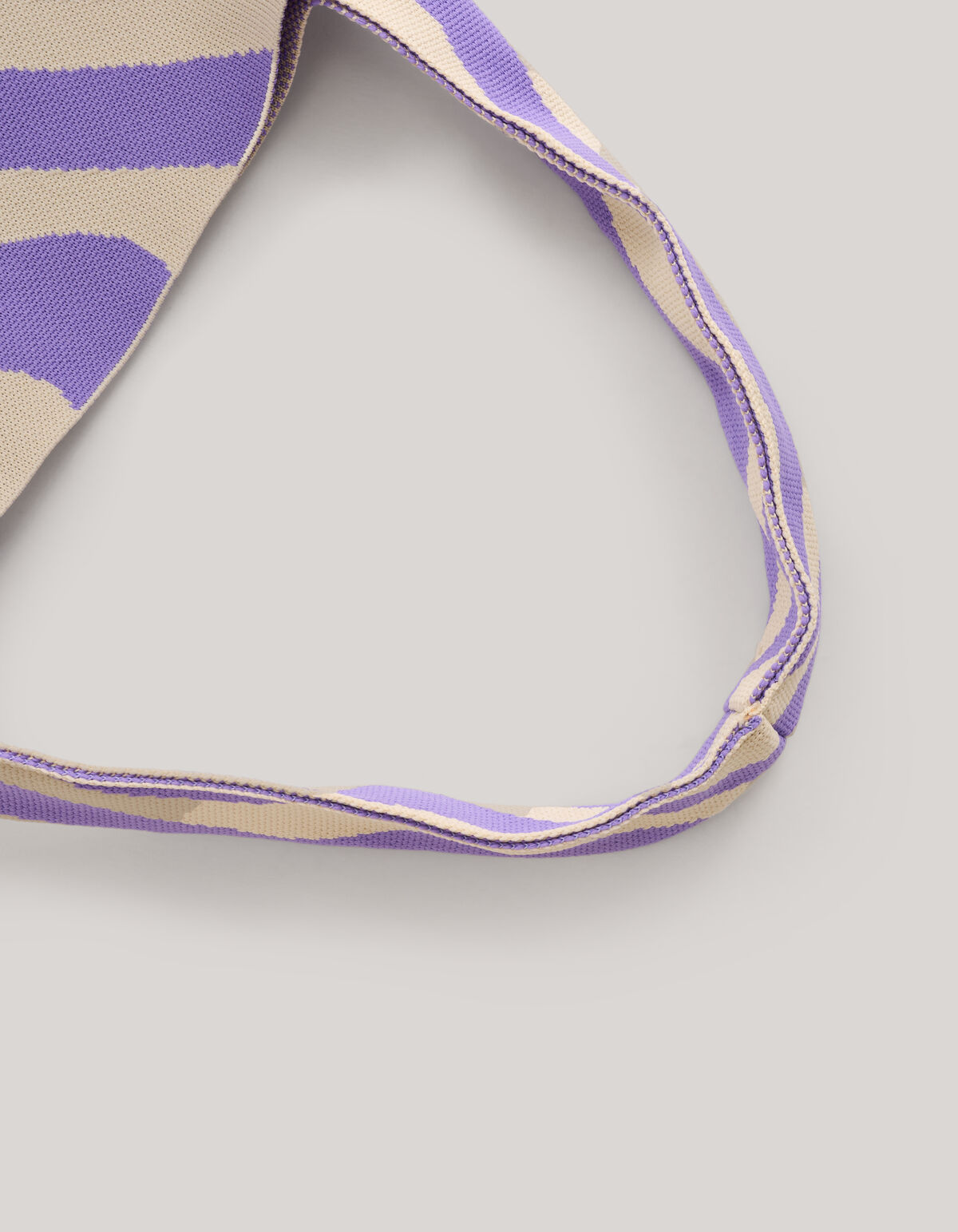 Knitted Tas Paars/Wit SHOEBY ACCESSOIRES