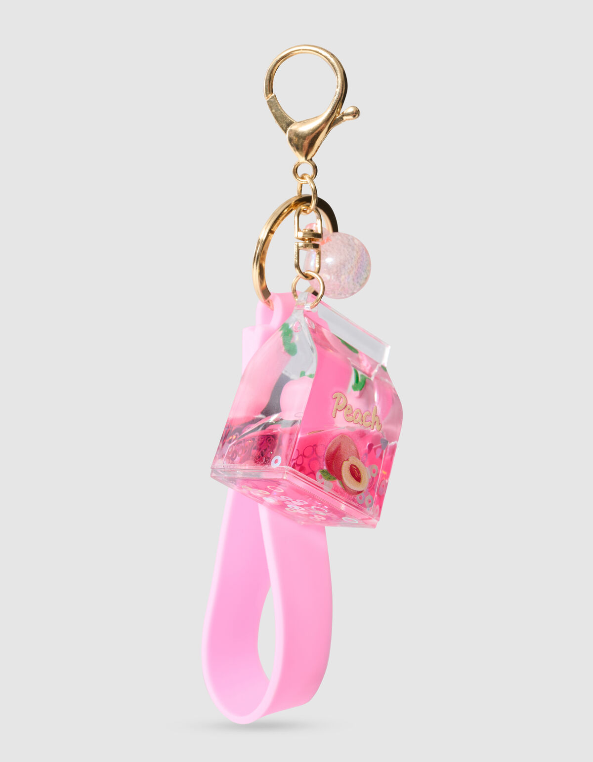 Perzik Liquid Sleutelhanger Roze SHOEBY ACCESSOIRES