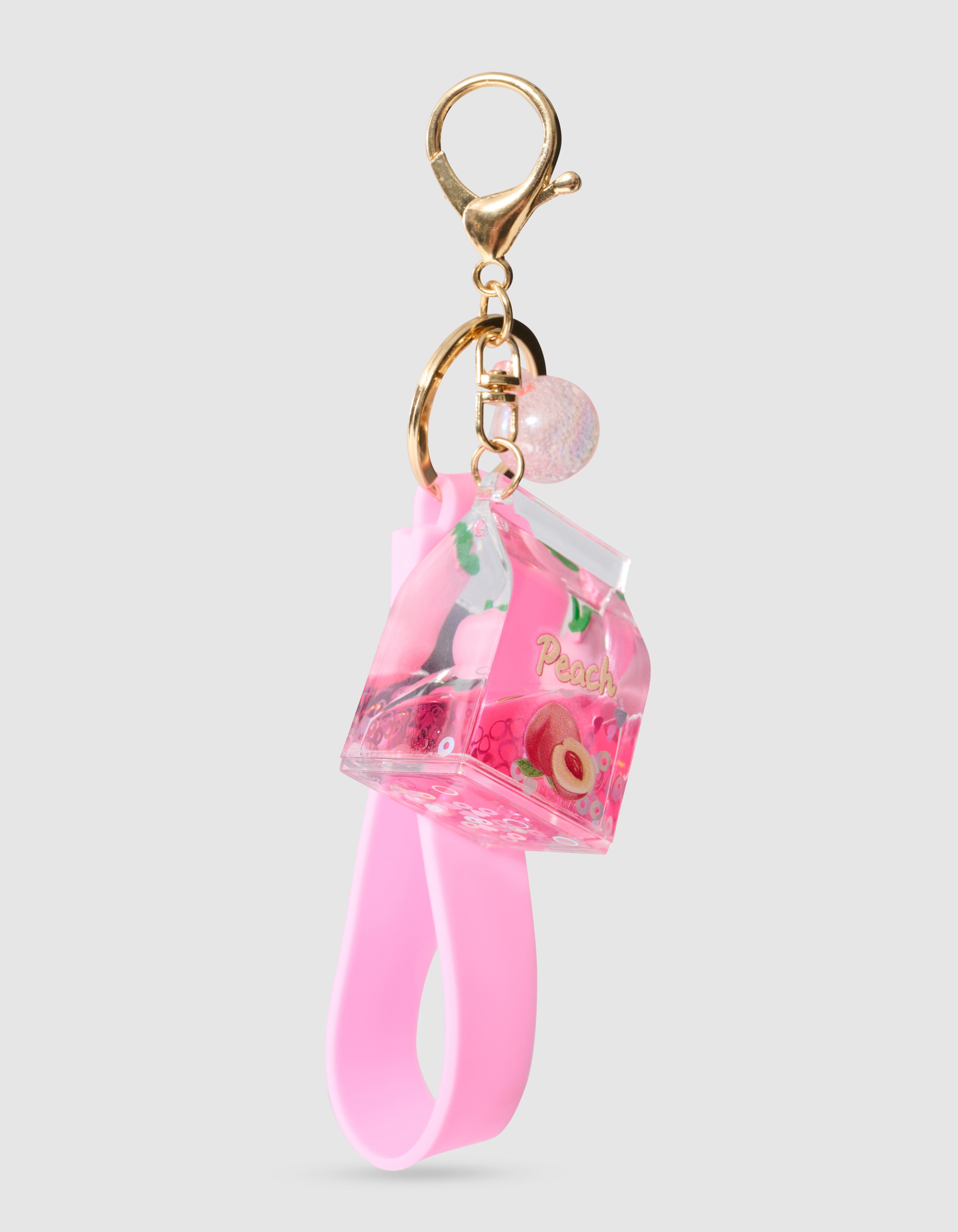 Perzik Liquid Sleutelhanger Roze SHOEBY ACCESSOIRES